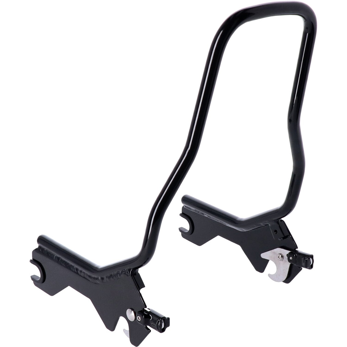 MCS Sissy bar kit 12" upright - Gloss black