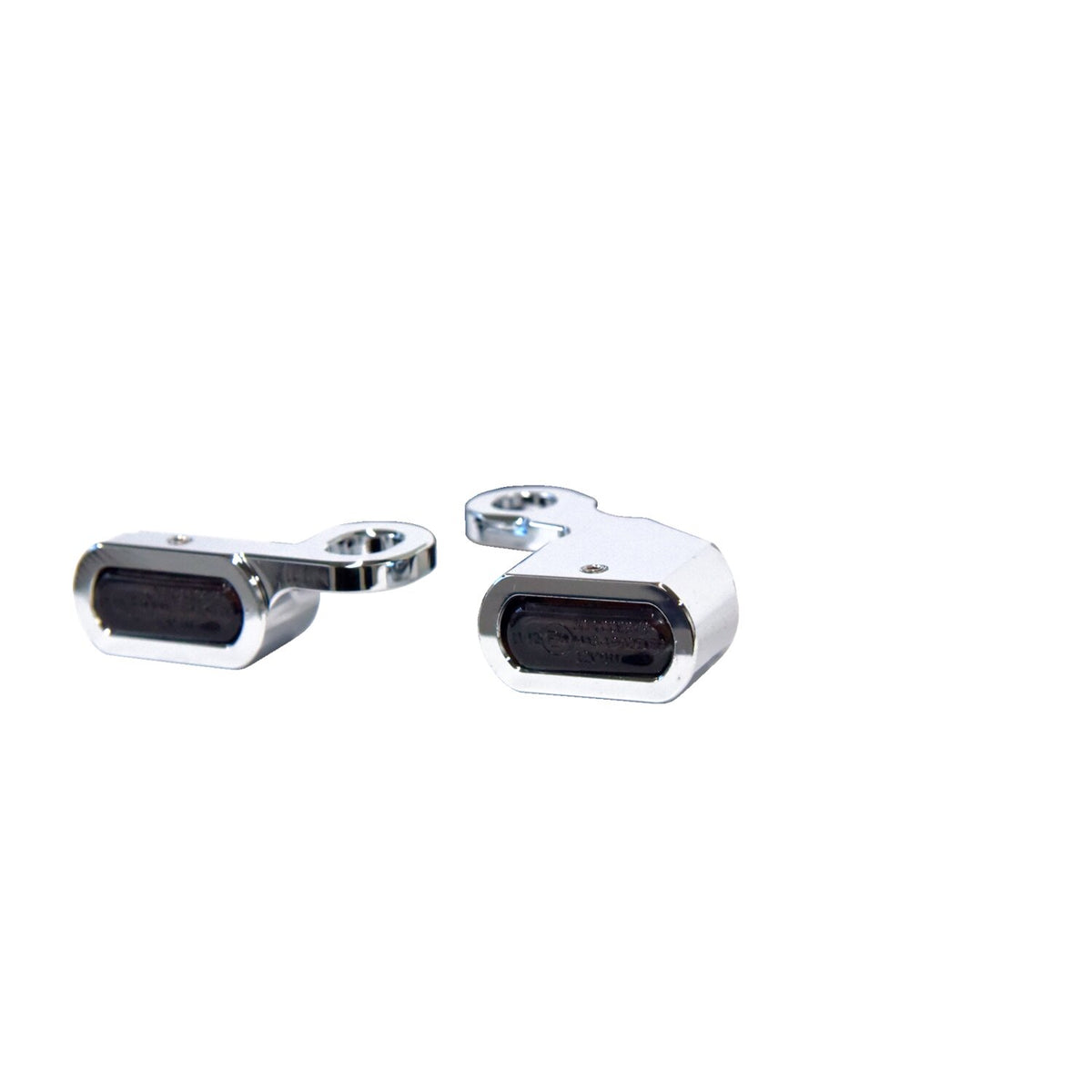MCS Fastline below bar LED turn signal set - Chrome
