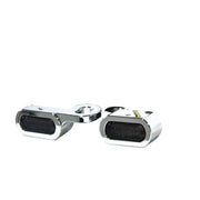 MCS Fastline below bar LED turn signal set - Chrome