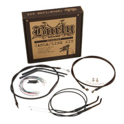 Burly scrambler/tracker bar cable/line kit 8" black