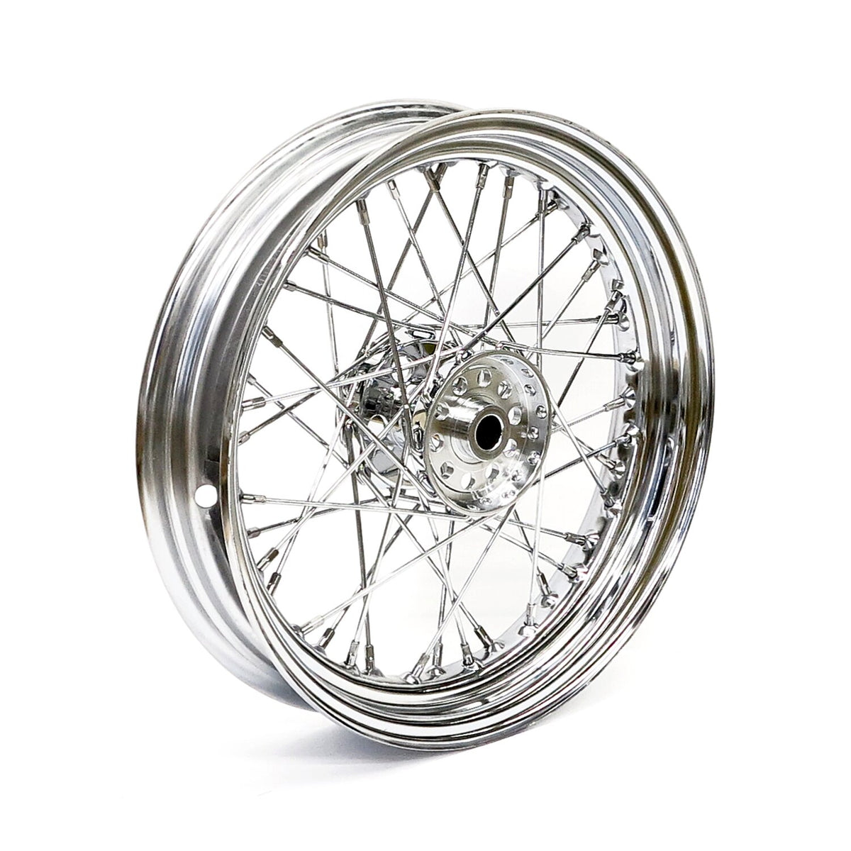 MCS 3.00 x 16 wheel 40 spokes chrome