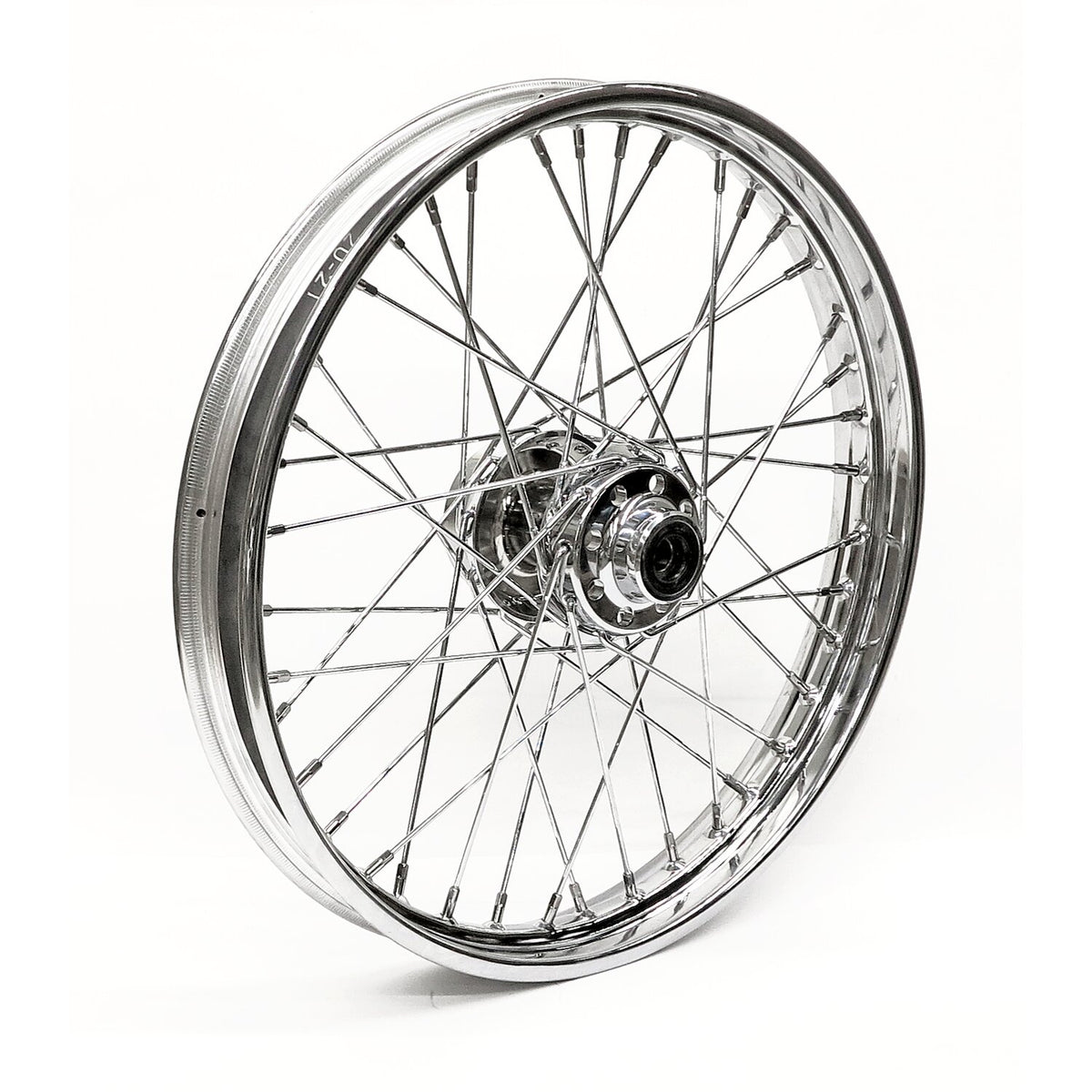 MCS 2.15 x 21 front wheel 40 spokes chrome