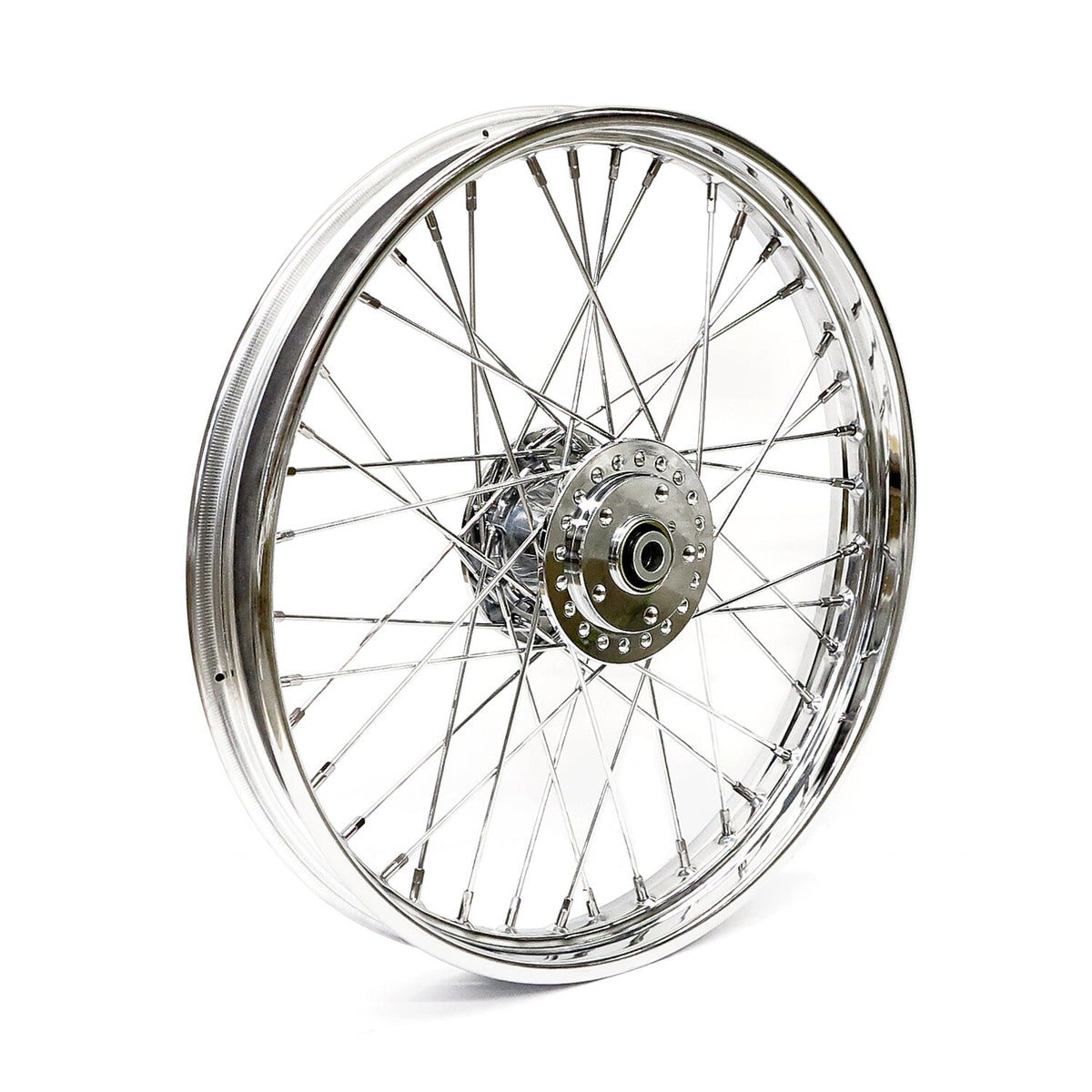 MCS 2.15 x 21 front wheel 40 spokes chrome