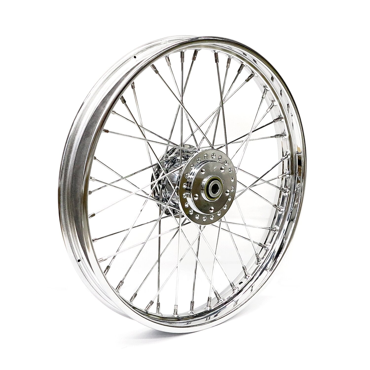 MCS 2.15 x 21 front wheel 40 spokes chrome