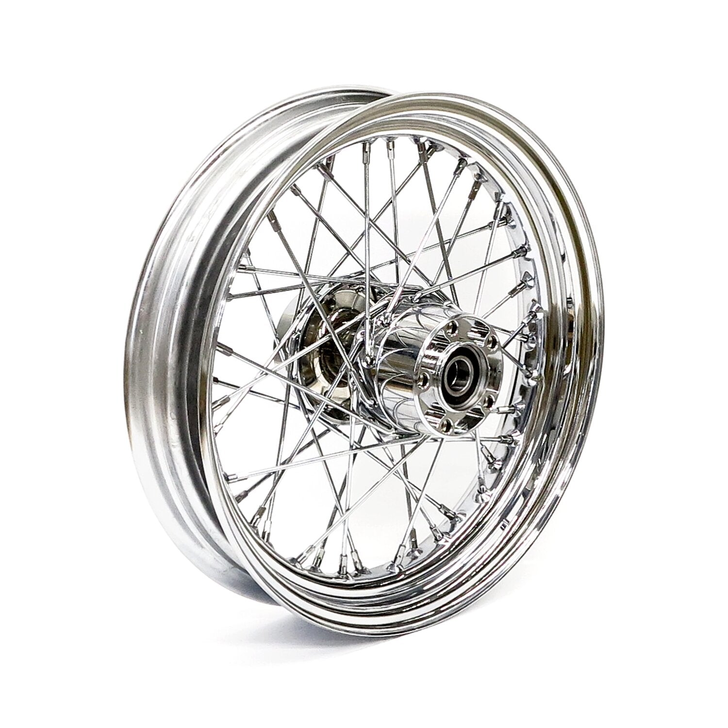 MCS 3.00 x 16 rear wheel 40 spokes chrome