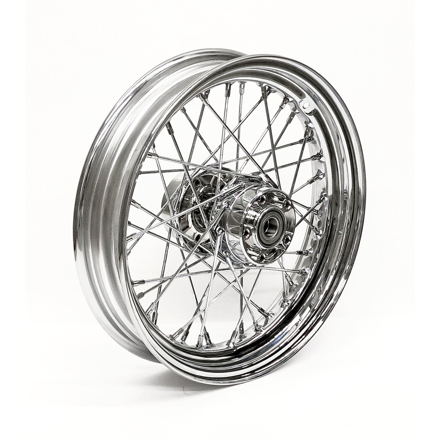 MCS 3.00 x 16 rear wheel 40 spokes chrome