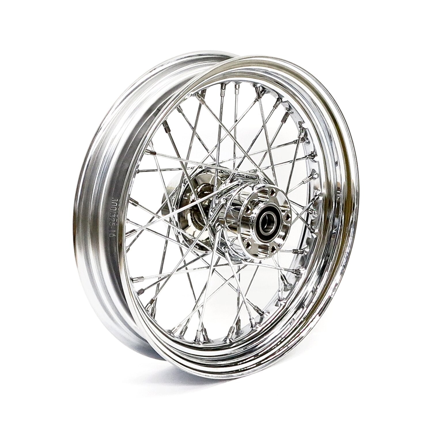 MCS 3.00 x 16 front wheel 40 spokes chrome