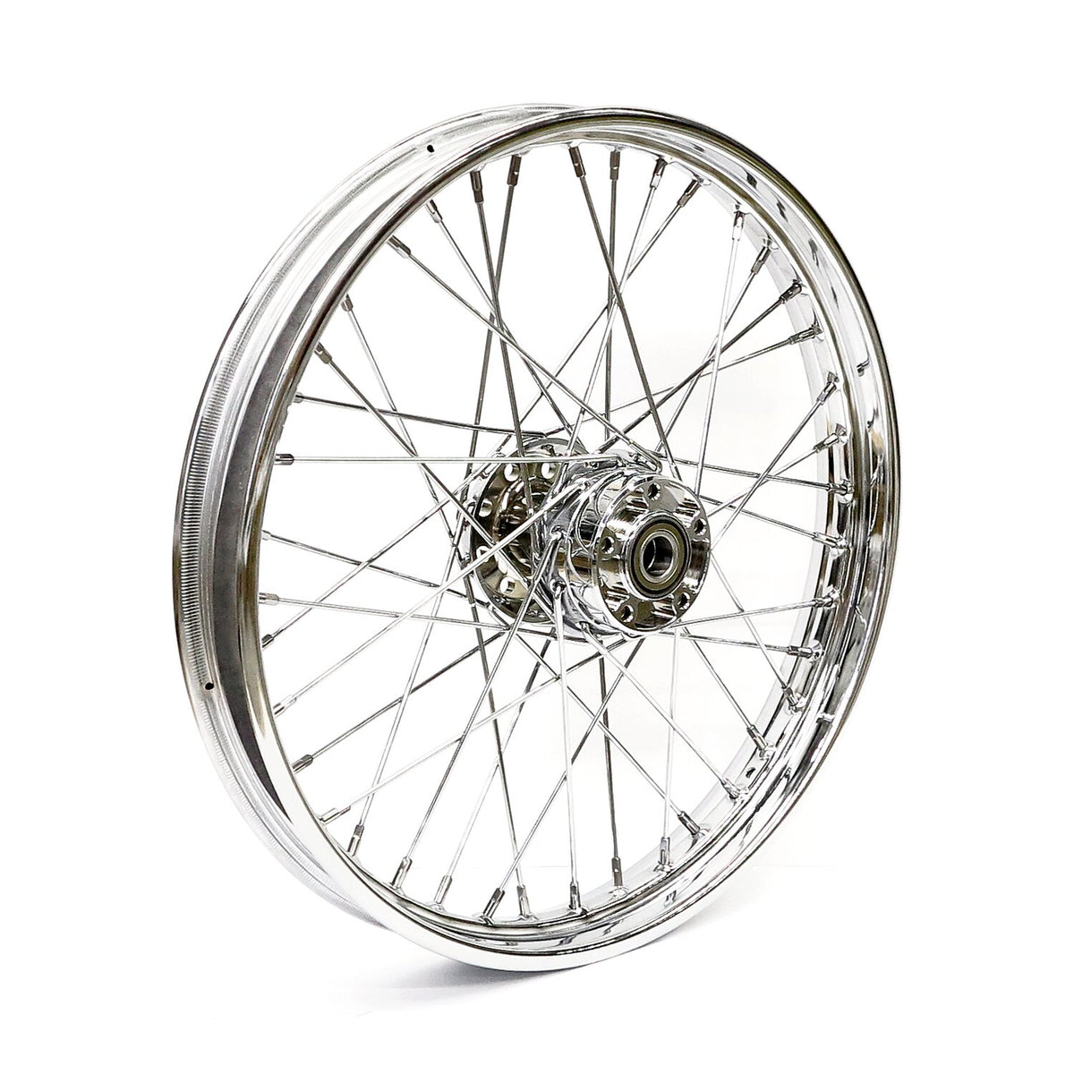 MCS 2.15 x 21 front wheel 40 spokes chrome