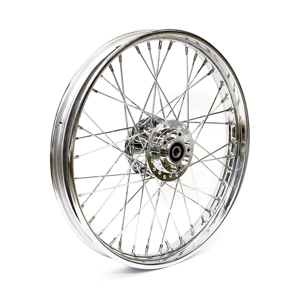 MCS 2.15 x 21 front wheel 40 spokes chrome