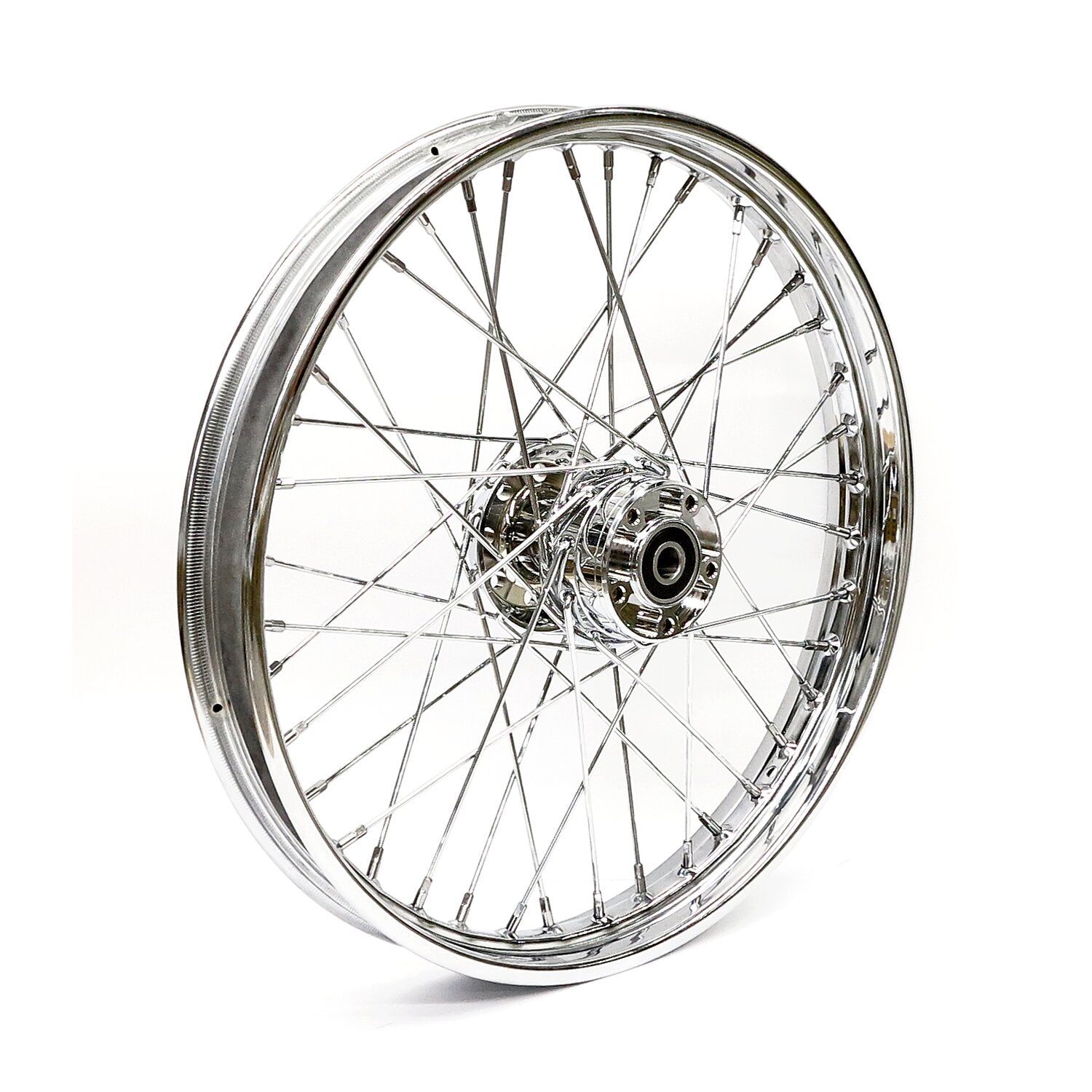 MCS 2.15 x 21 front wheel 40 spokes chrome