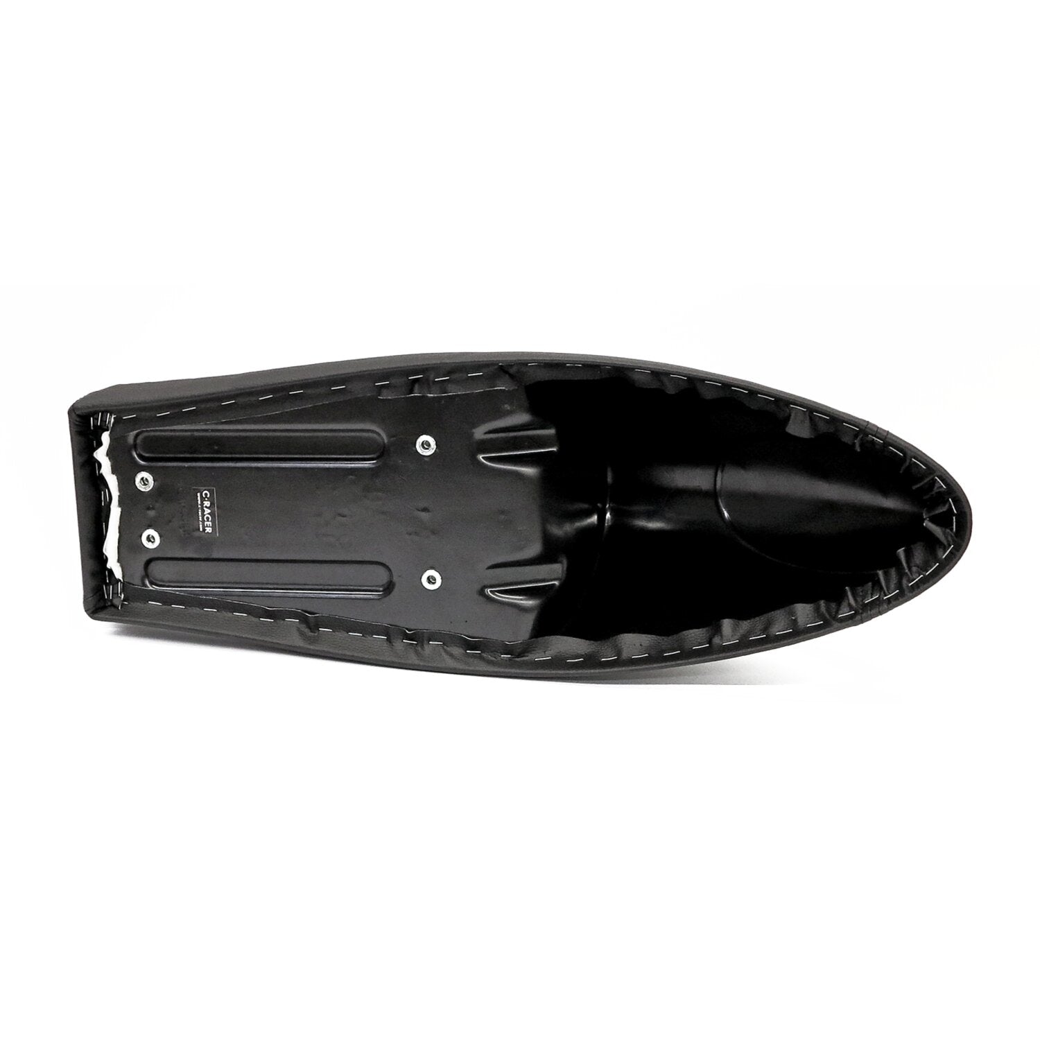 C-Racer FL Classic solo seat - Long cowl - Black