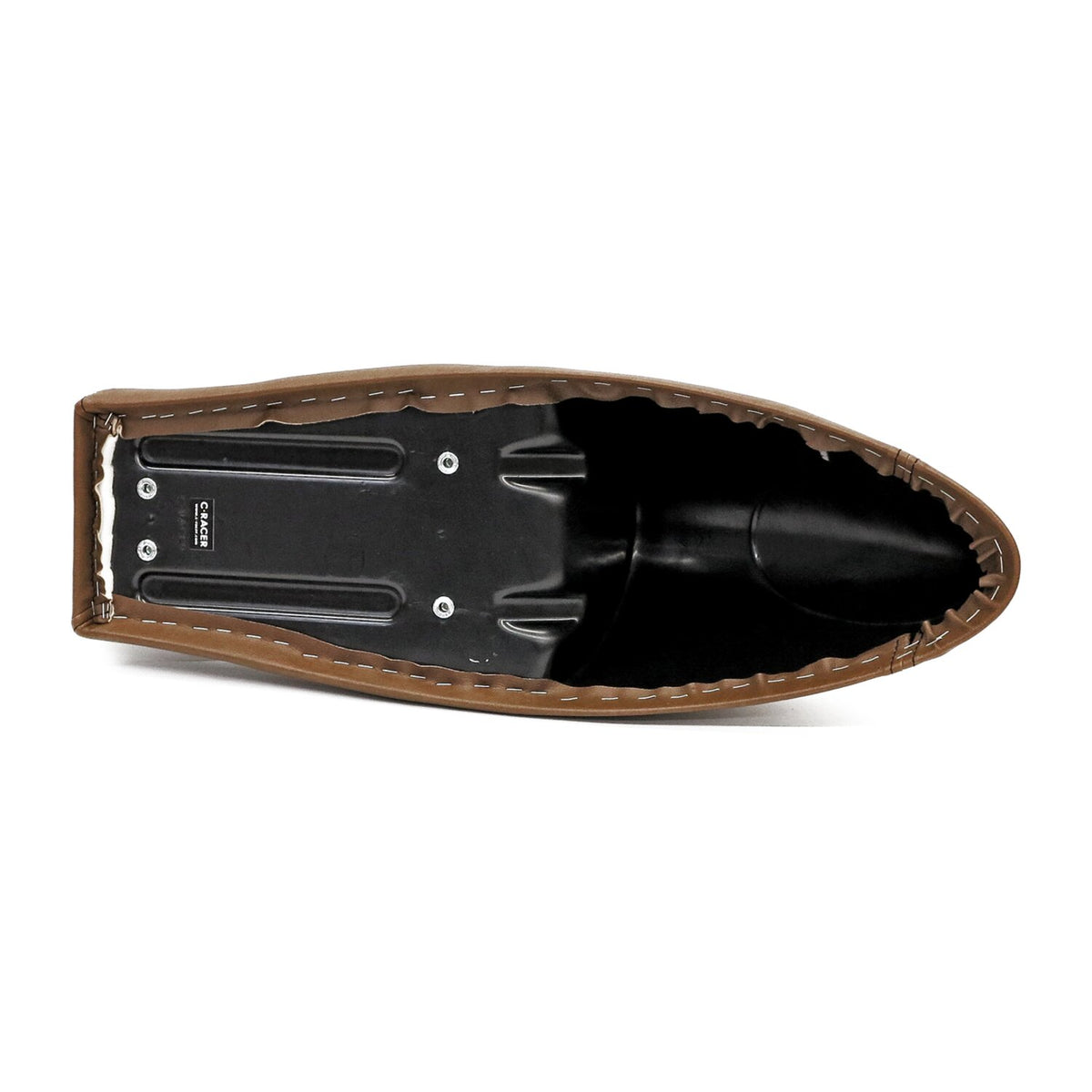 C-Racer FL Classic solo seat - Long cowl - Dark brown