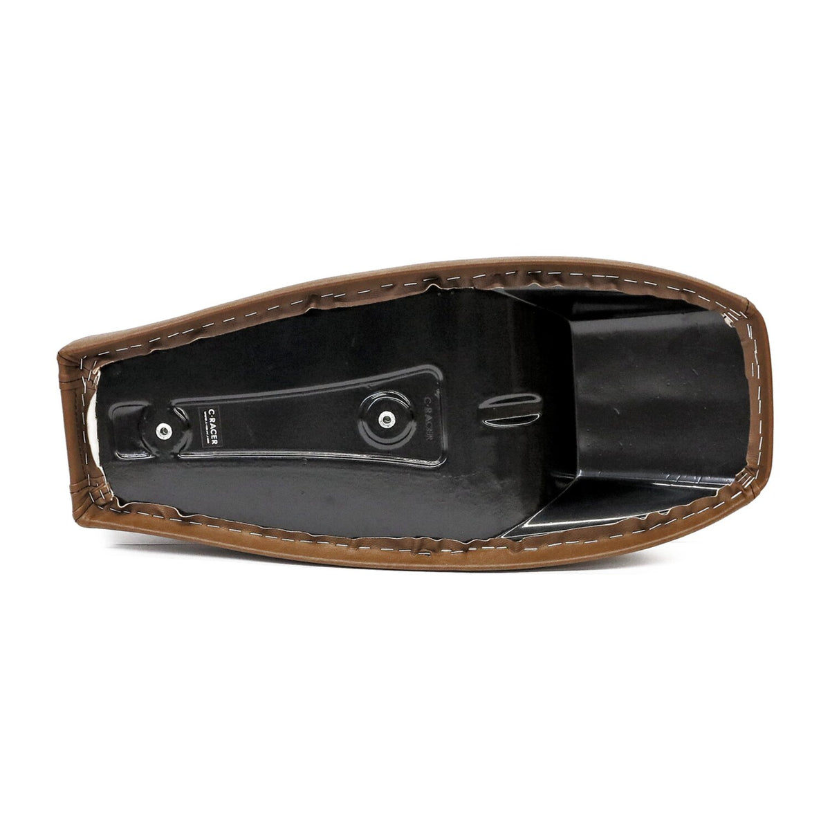 C-Racer Flat Racer SCR4FC seat fully covered - Dark brown