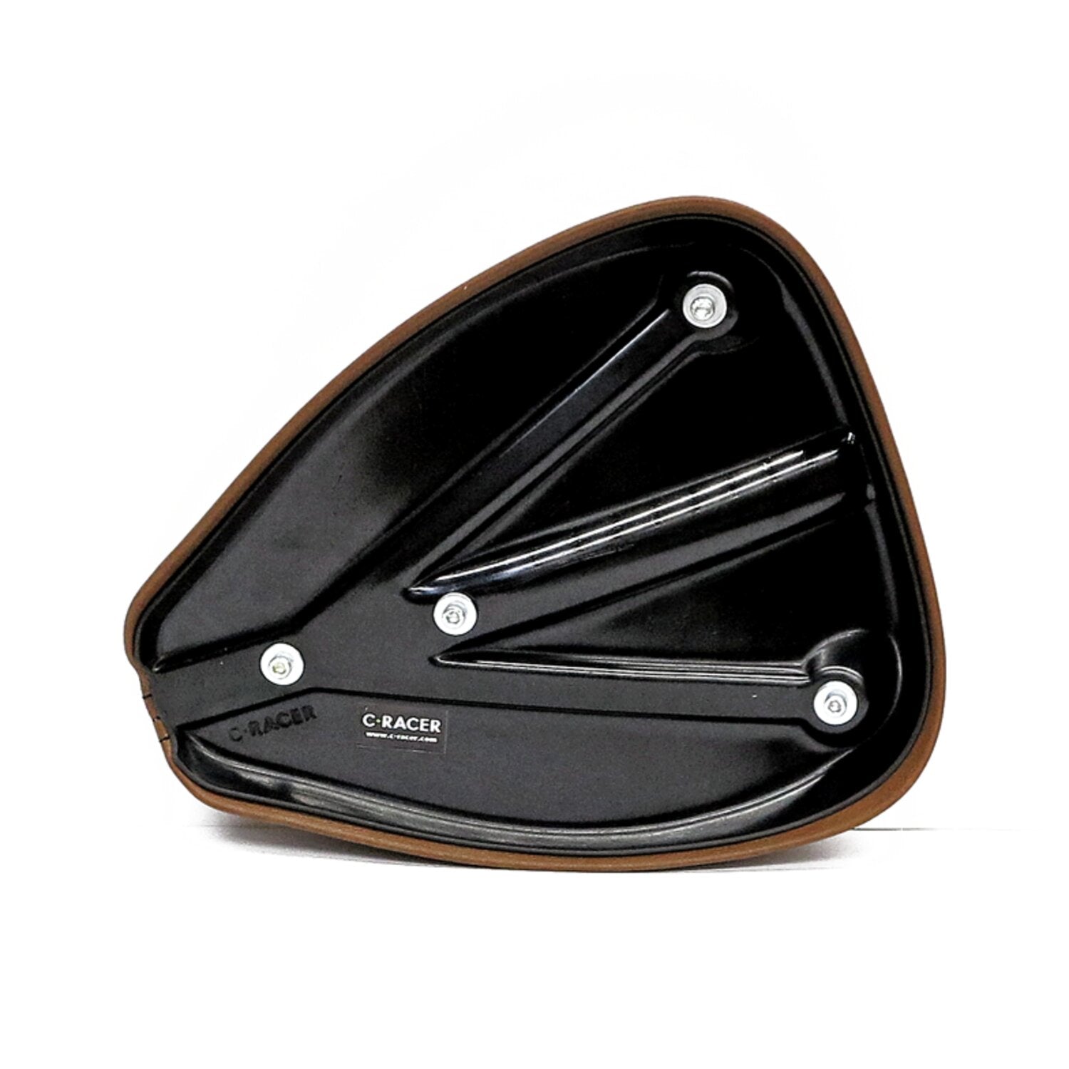 C-Racer Classic bobber solo seat - Medium - Dark brown