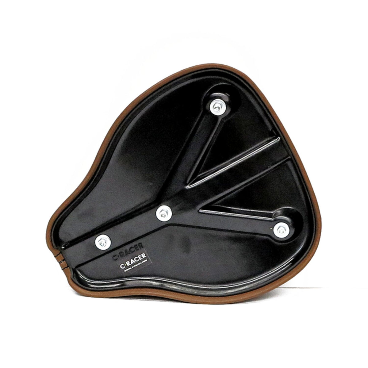 C-Racer Classic bobber solo seat - Small - Dark brown