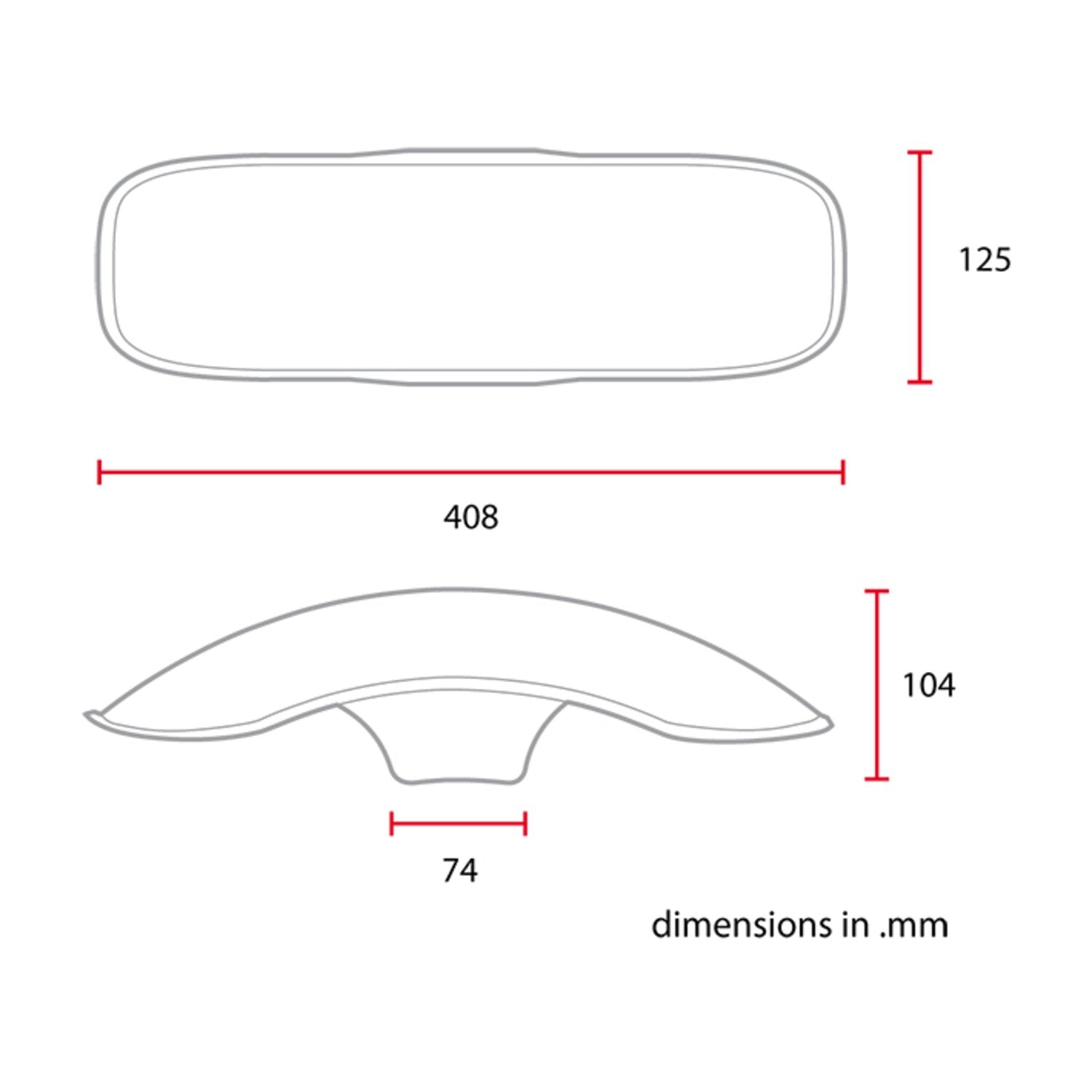 C-Racer universal 17/18" front fender No3 S