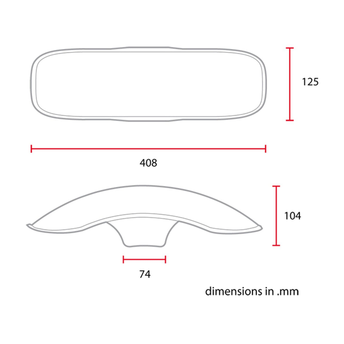 C-Racer universal 17/18" front fender No3 S