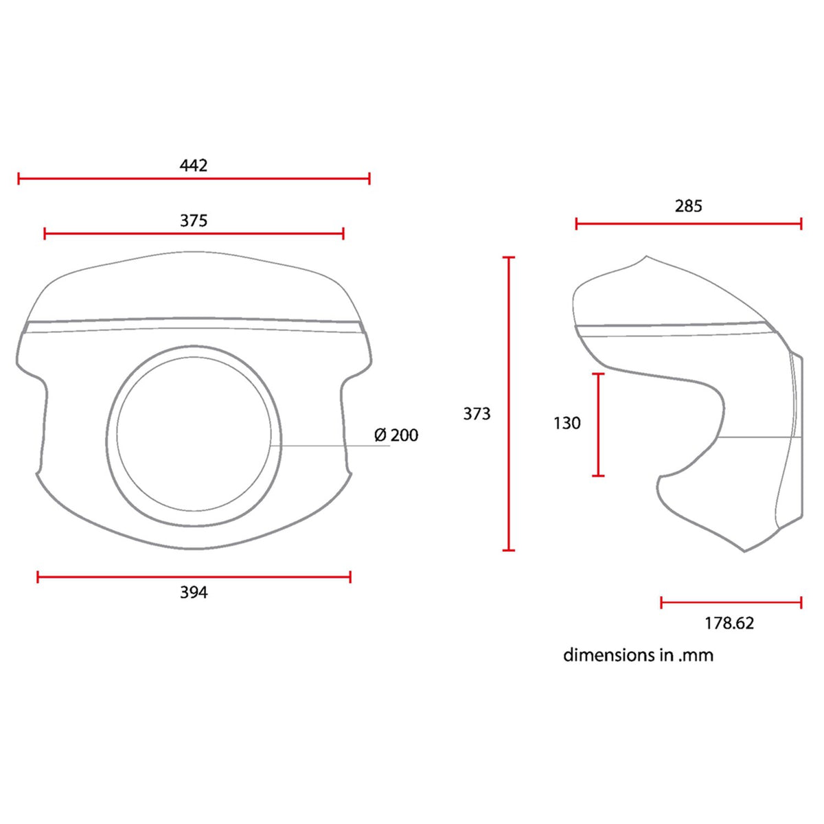 C-Racer universal Cafe Racer mask No7.1