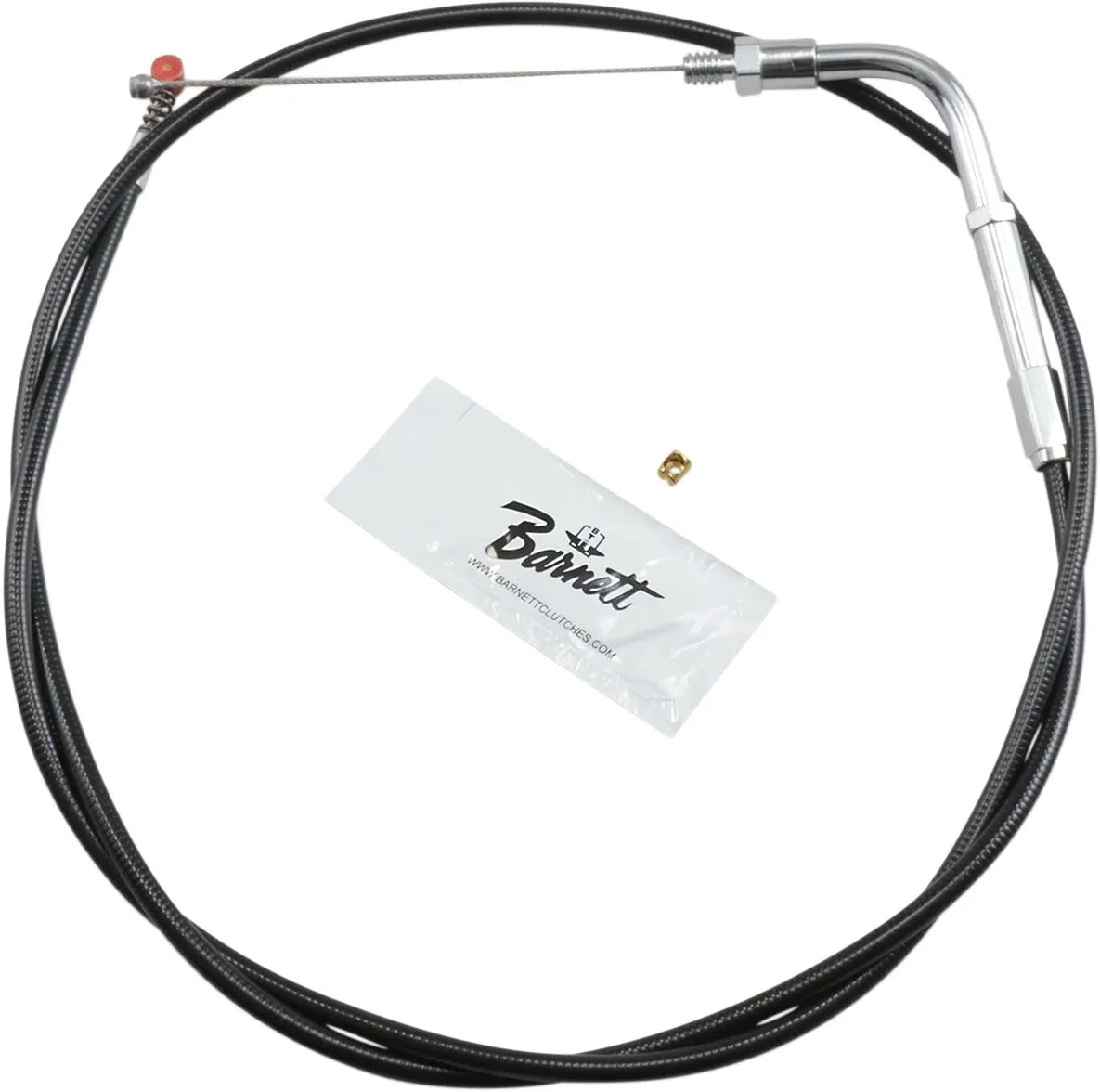 Barnett Black Vinyl +6 Throttle Idle Cable for Harley 1990-1995