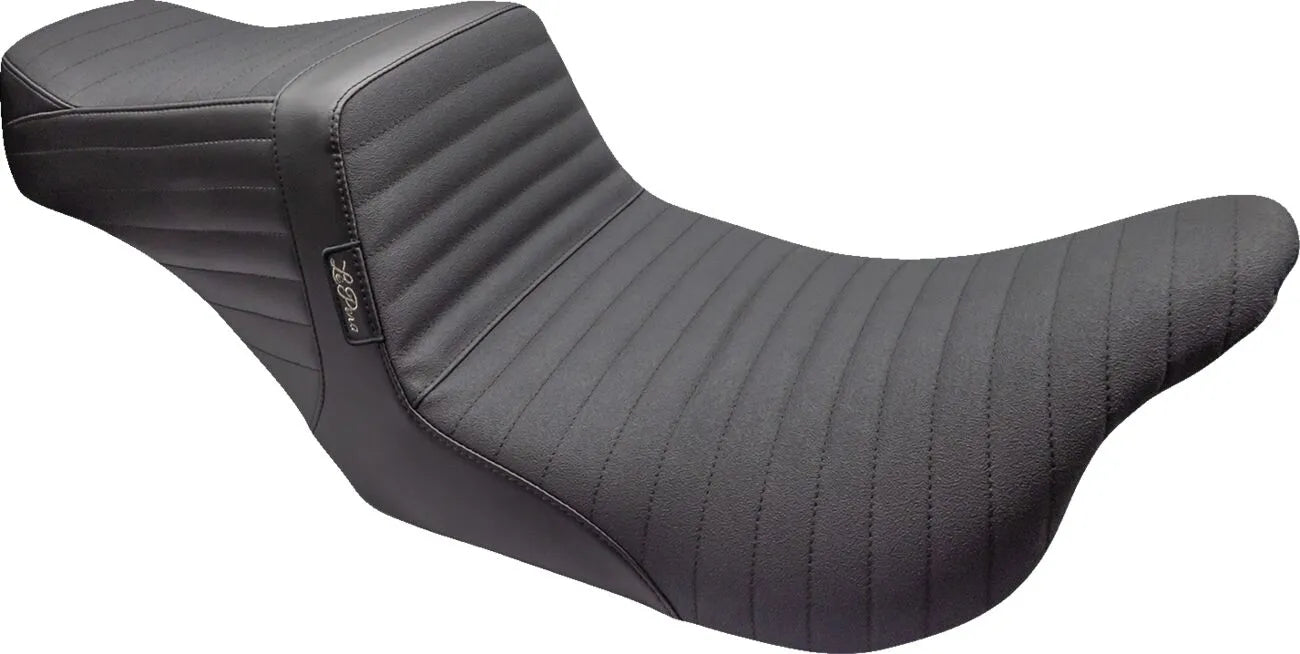 Le Pera Tailwhip Seat - Black Pleated 2-up - For Harley Davidson