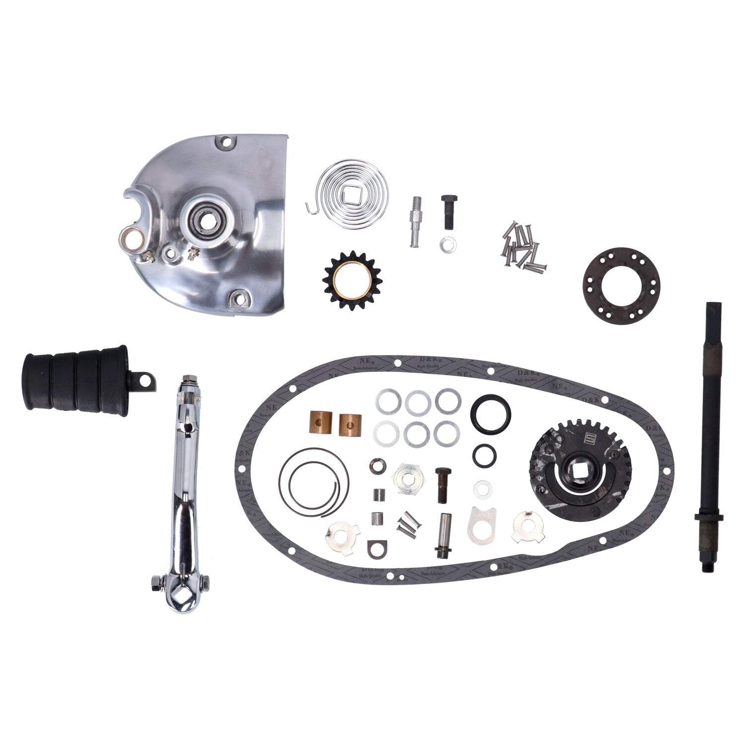 MCS Sportster kick start kit polished