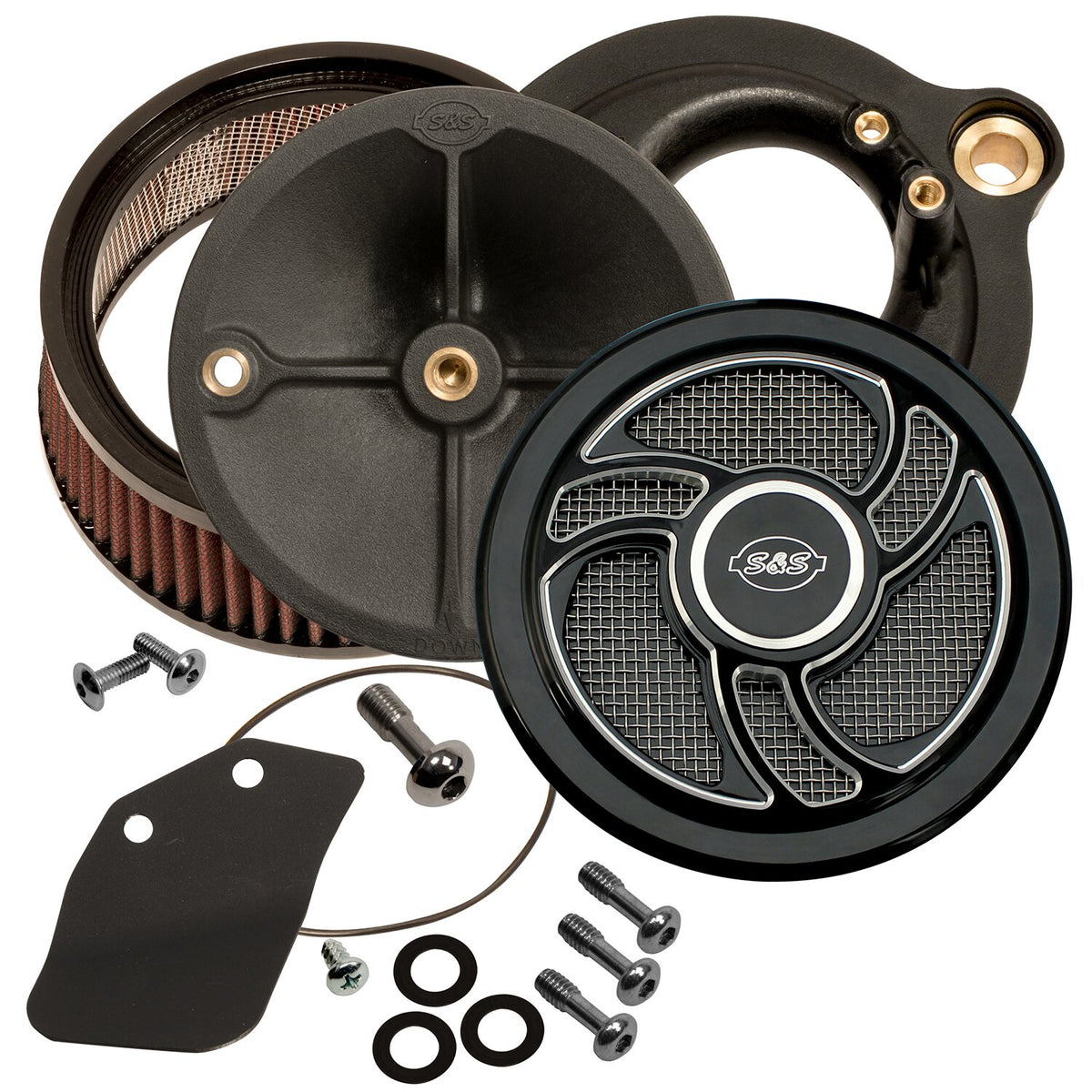 S&S Stealth Torker air cleaner kit black