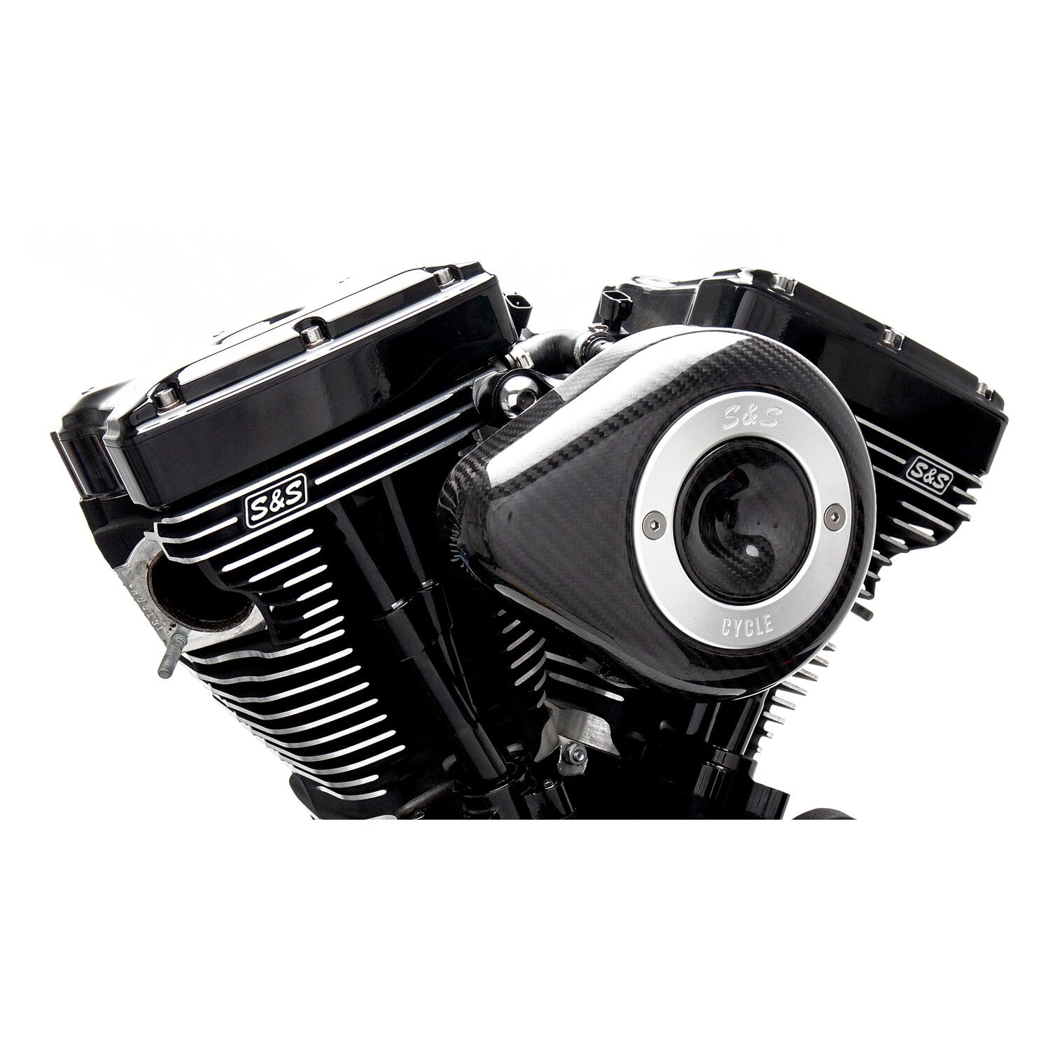 S&S Stealth carbon teardrop air cleaner kit