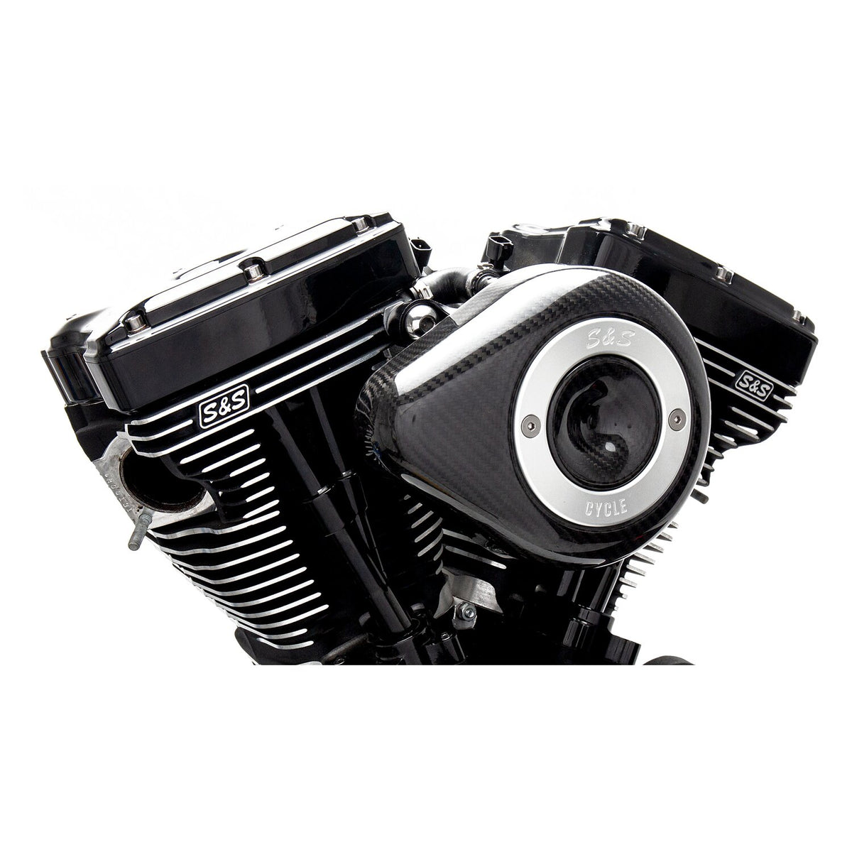S&S Stealth carbon teardrop air cleaner kit