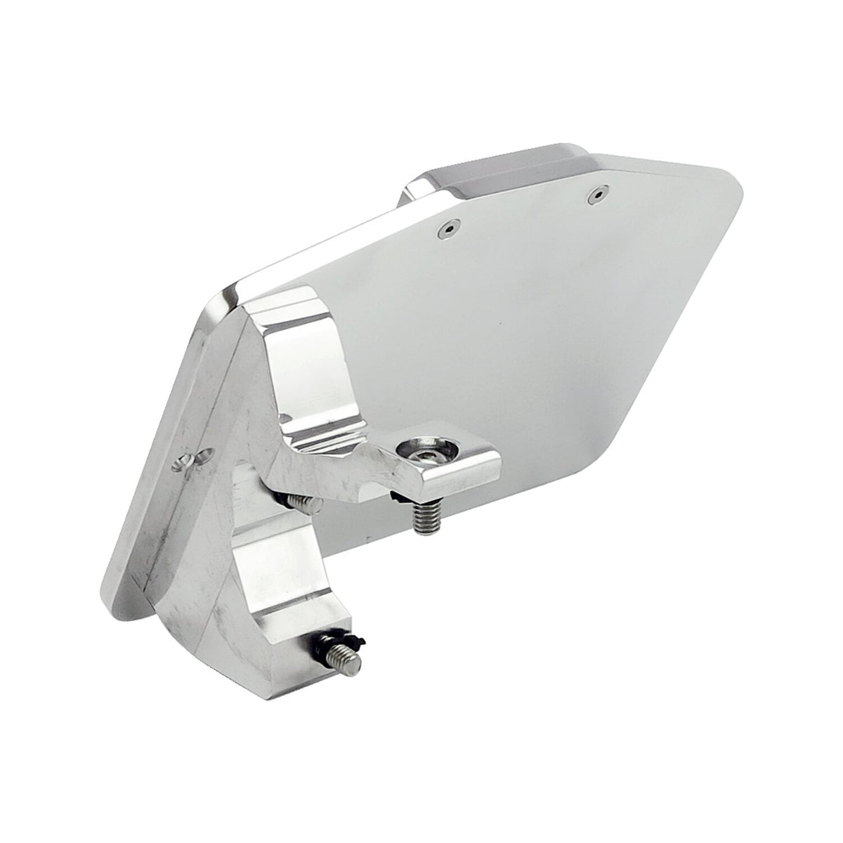 CPV License plate bracket kit swing - Polished - EU