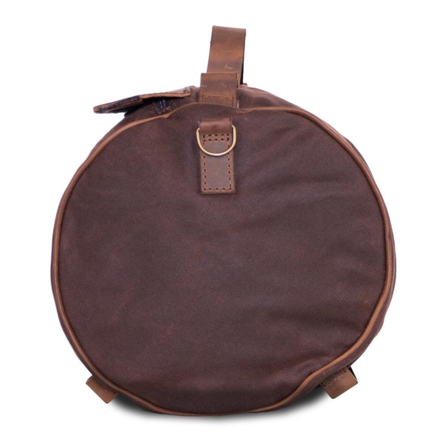 LongRide roll bag waxed cotton narrow - Brown wax