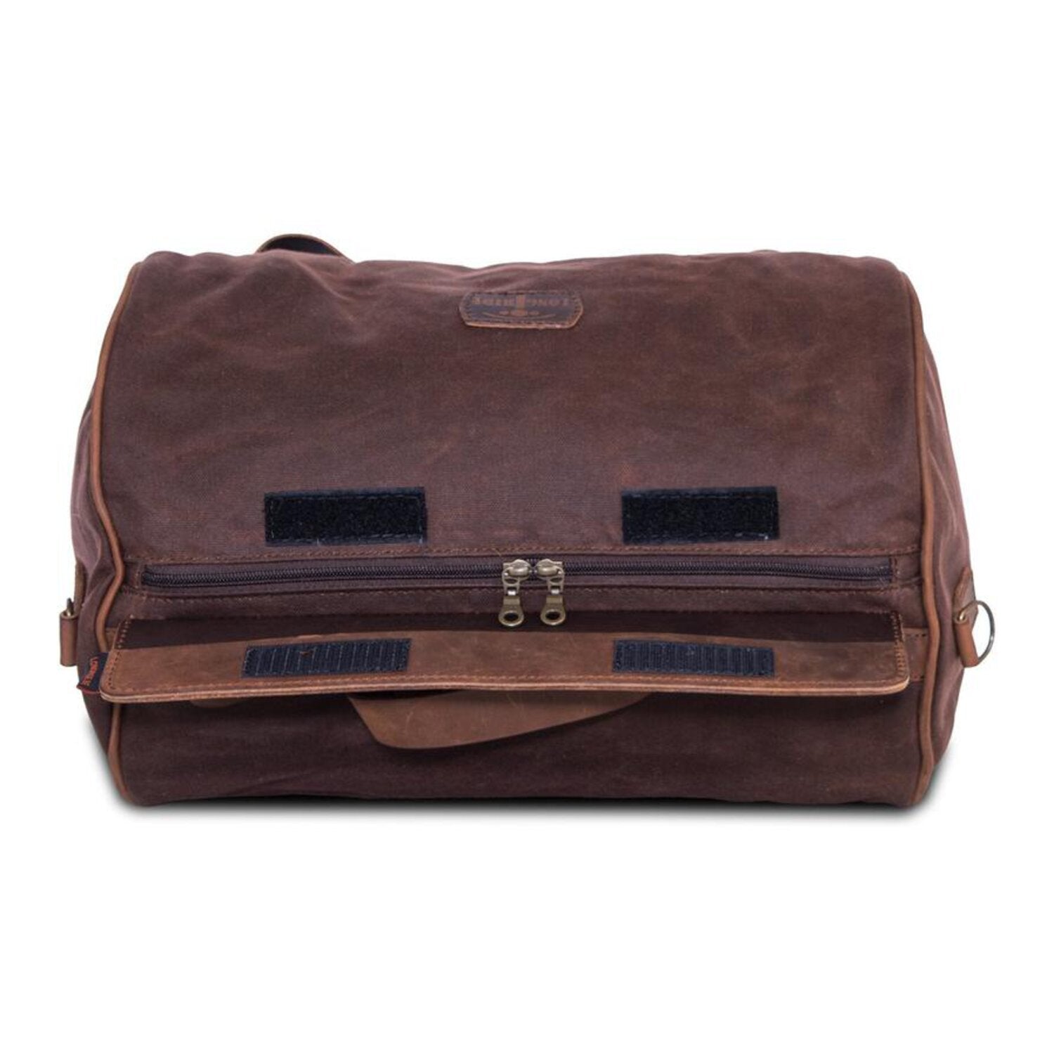 LongRide roll bag waxed cotton narrow - Brown wax