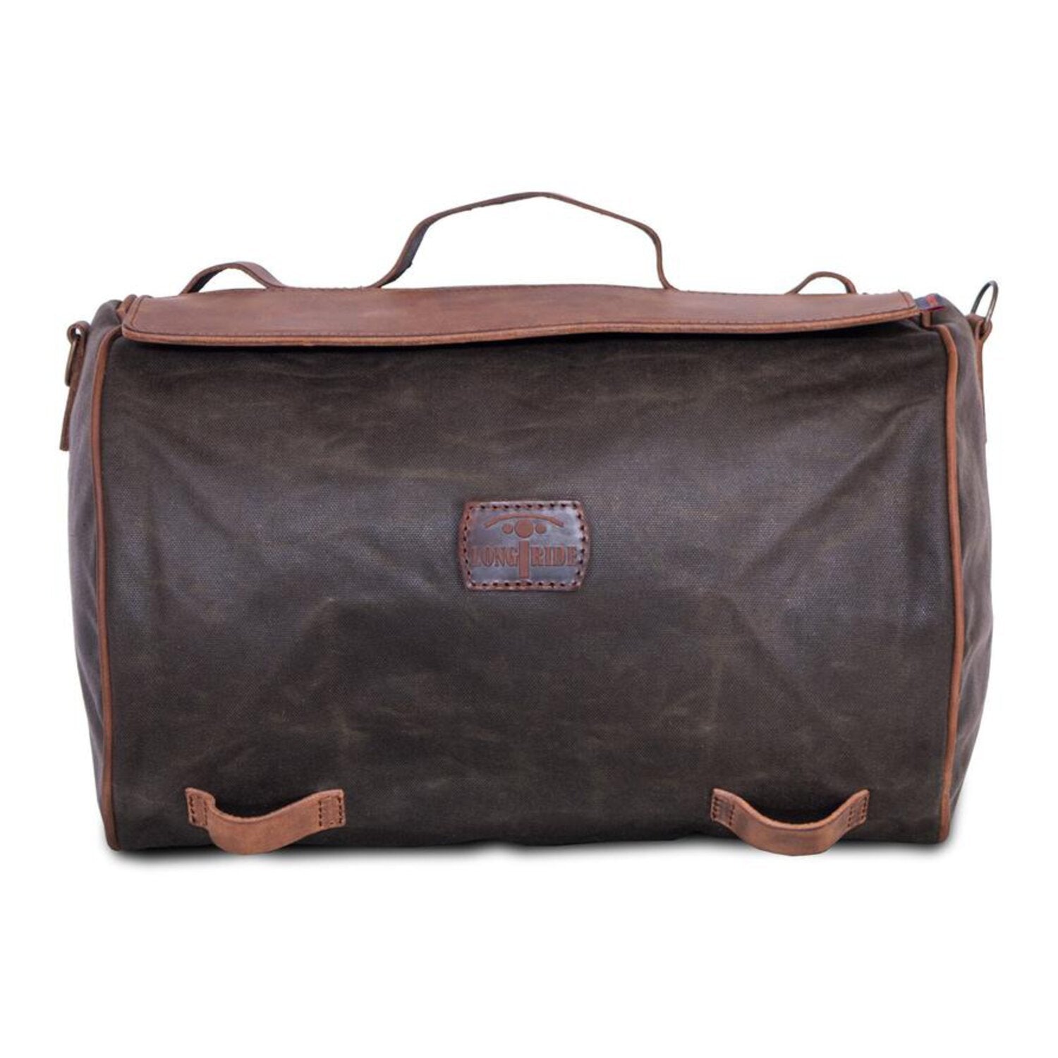 LongRide roll bag waxed cotton narrow - Khaki wax