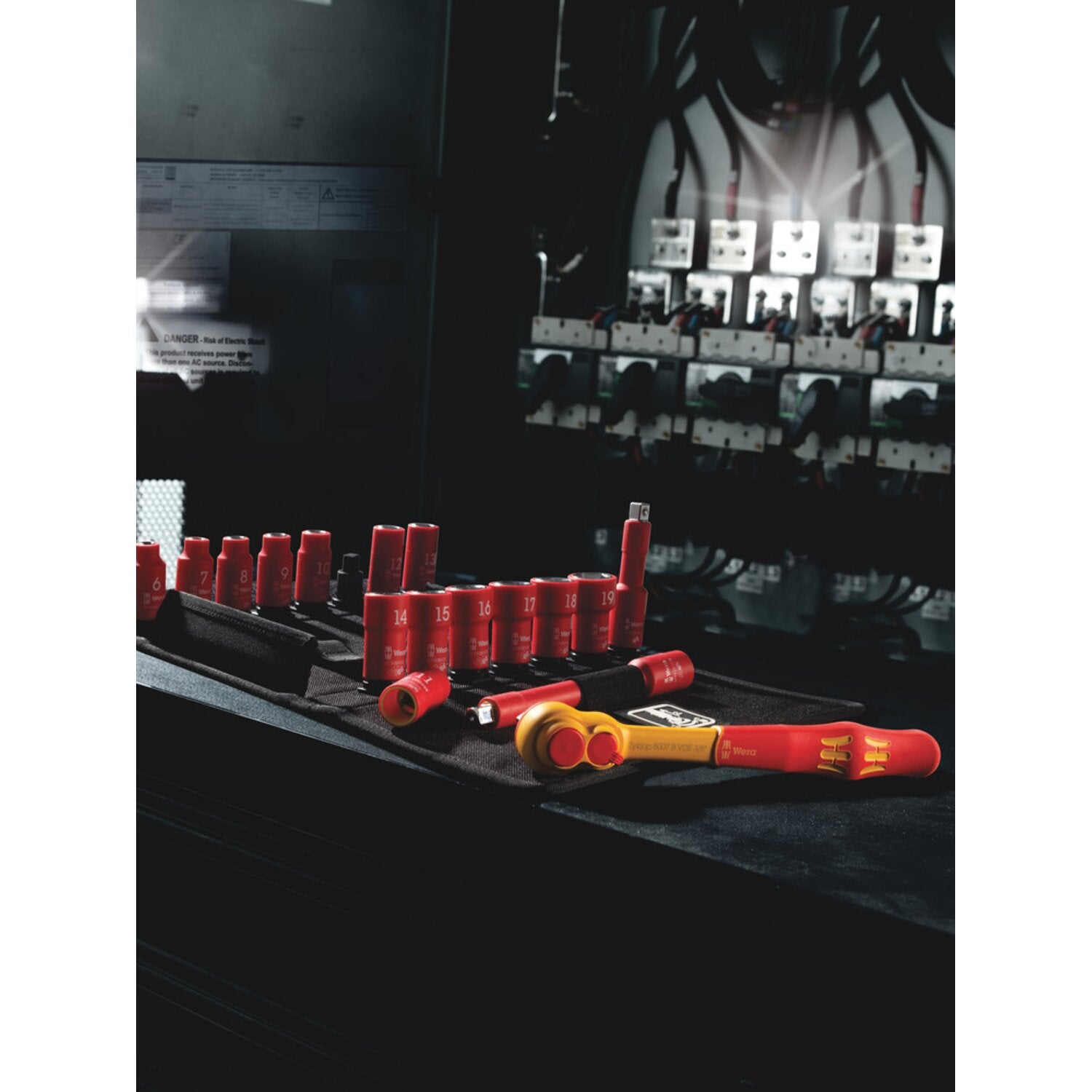 Wera Zyklop VDE 3/8" drive ratchet set 17 pcs - Metric