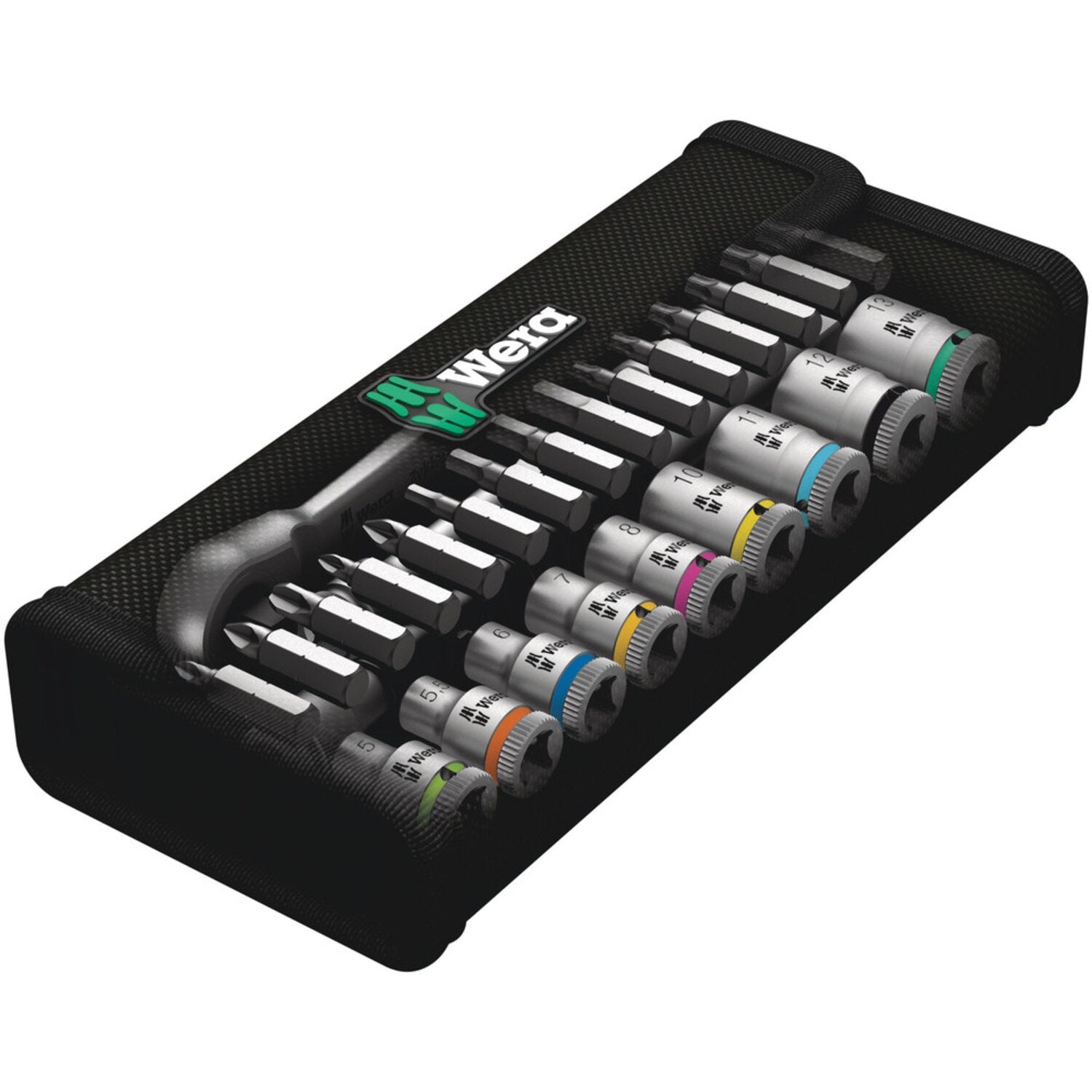 Wera Zyklop ratchet switch kit 28 pcs - 1/4" drive - Metric