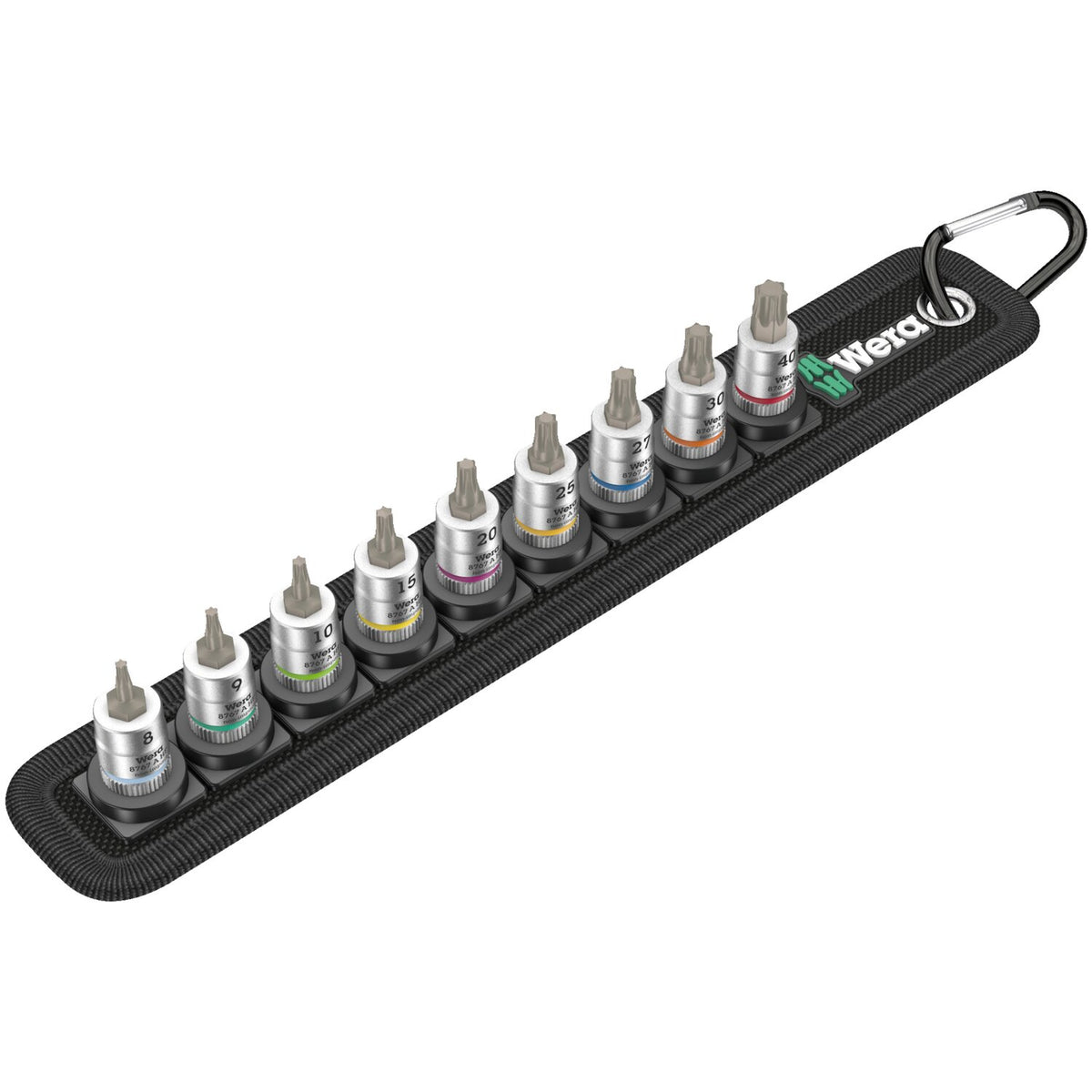 Wera socket belt with 1/4" drive Torx® socket bits