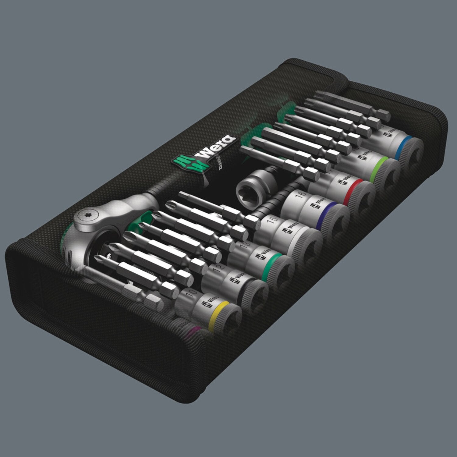 Wera Zyklop ratchet kit 29 pcs - 3/8" drive Metric sizes