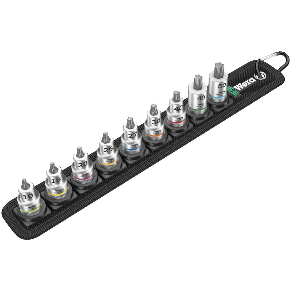 Wera socket belt with 3/8" drive Torx® socket bits