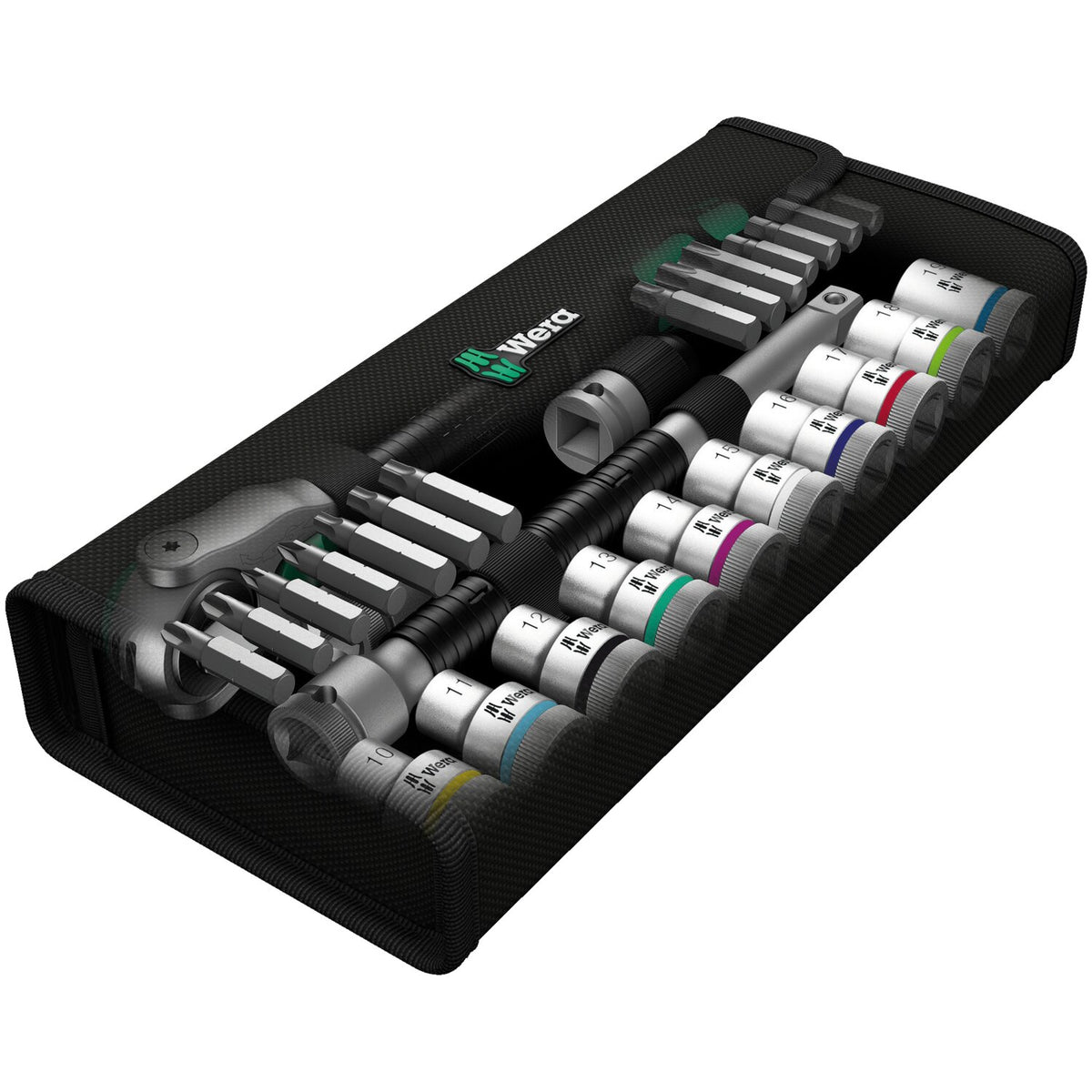 Wera Zyklop speed ratchet kit 1/2" drive - Metric sizes