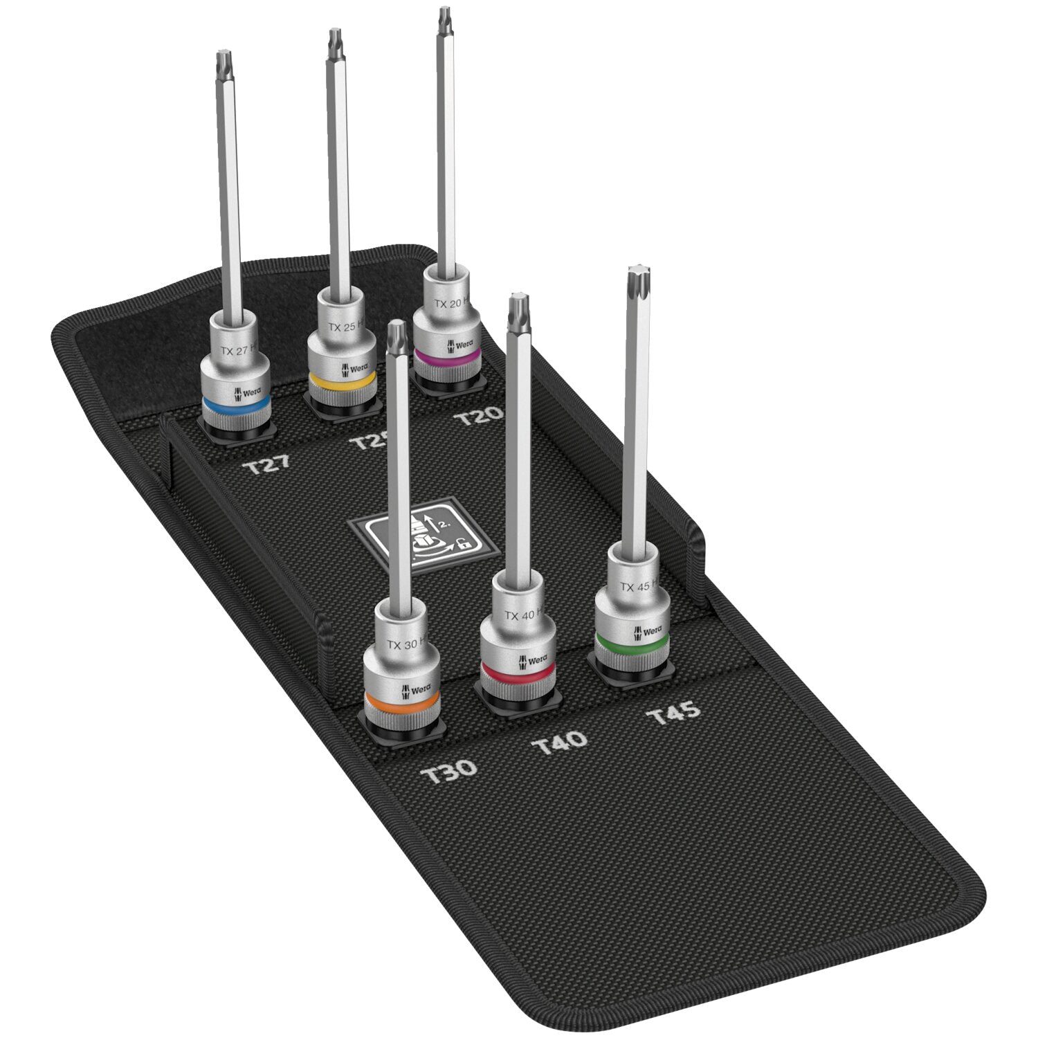 Wera Zyklop 1/2" drive extended Torx® socket bit set