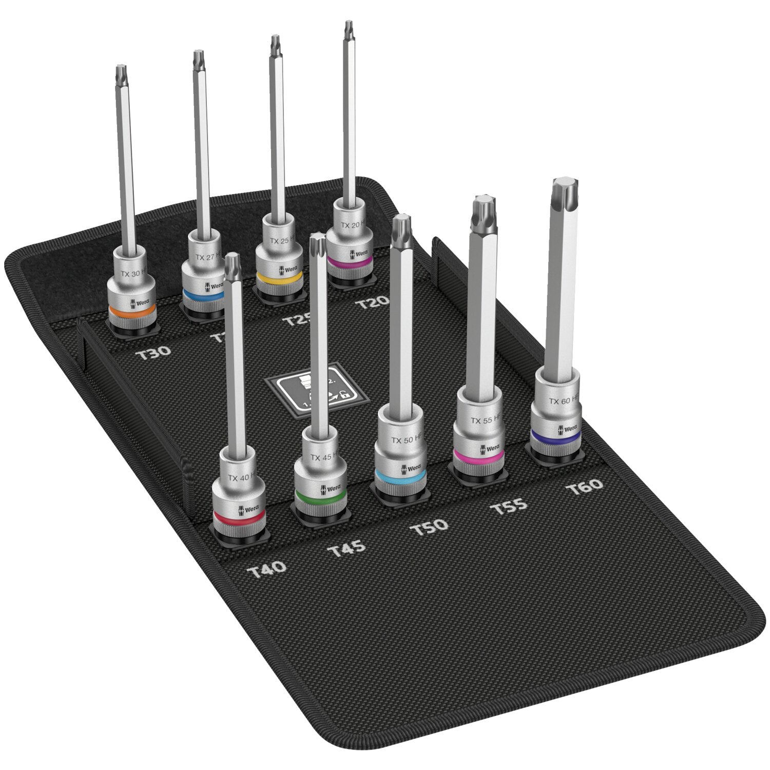 Wera Zyklop 1/2" drive extended Torx® socket bit set