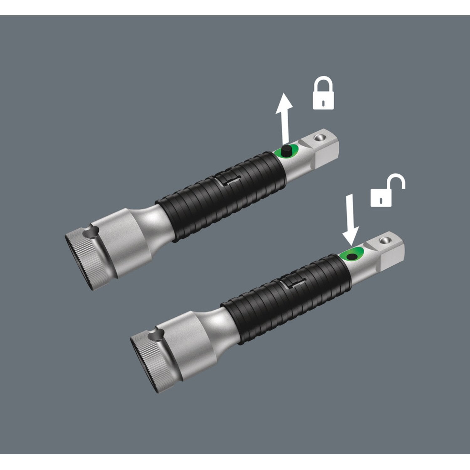 Wera Zyklop 1/2" flexible lock short extension 125mm