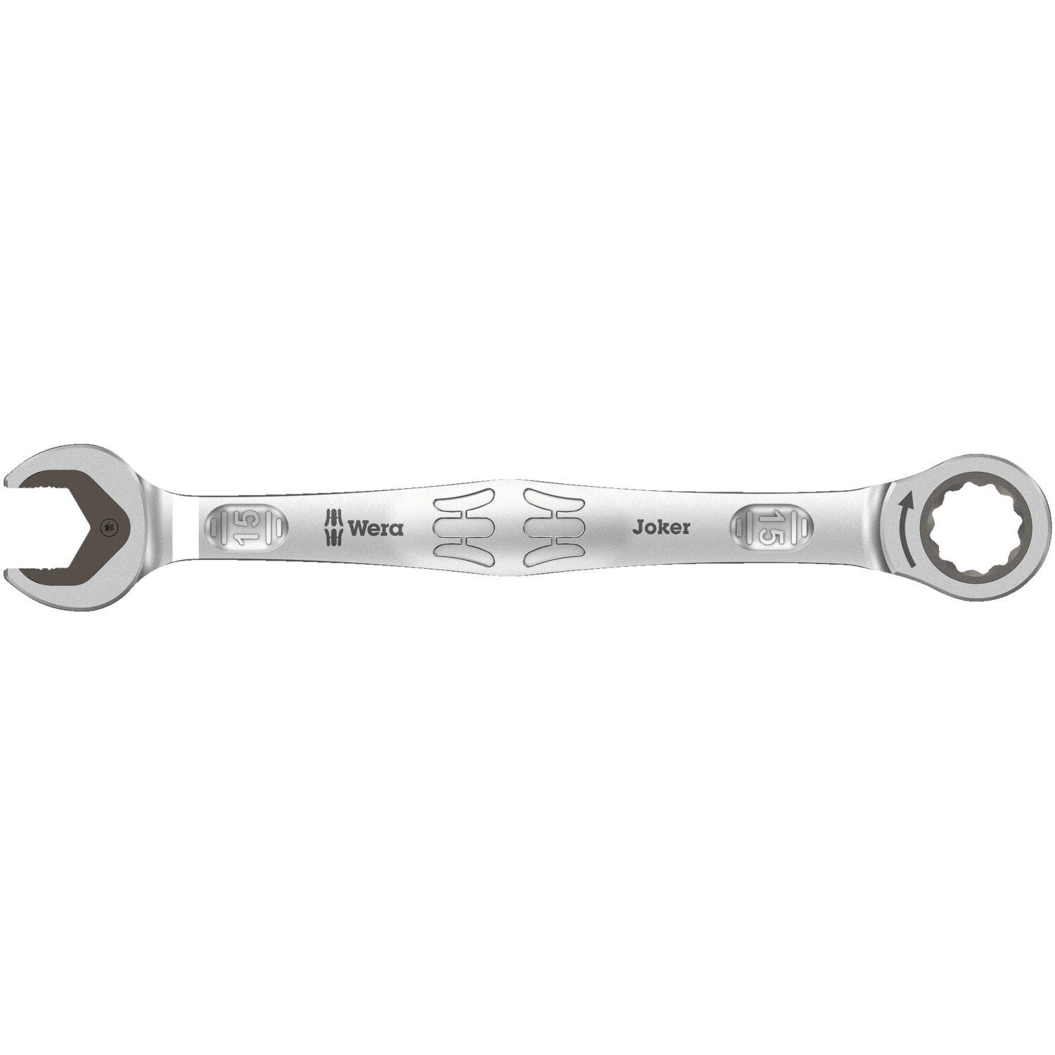 Wera ratcheting wrench open/ box end 15mm Joker - Metric