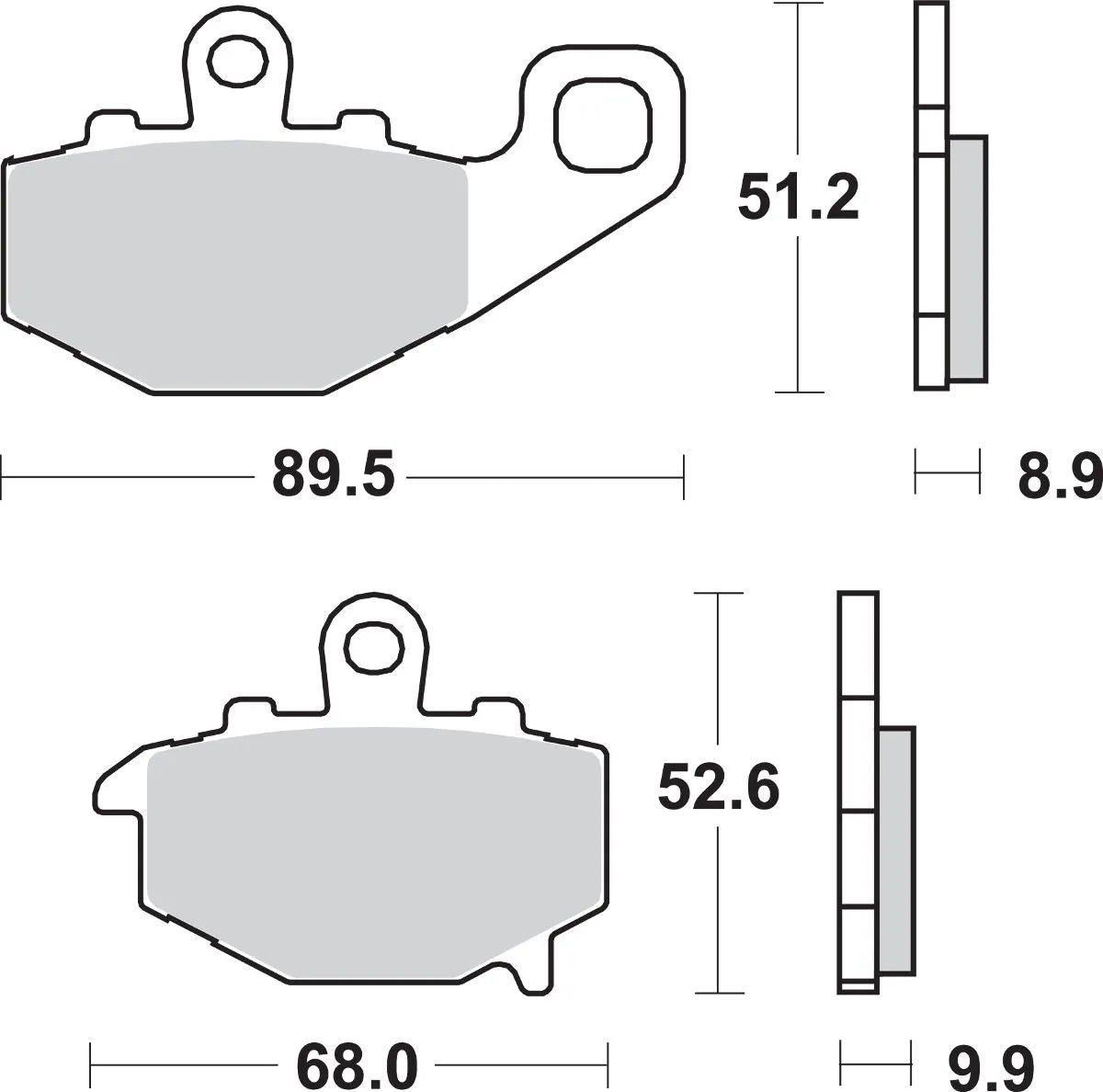 Sbs Ls Street Excel Sintered Rear Brake Pads - Rear
