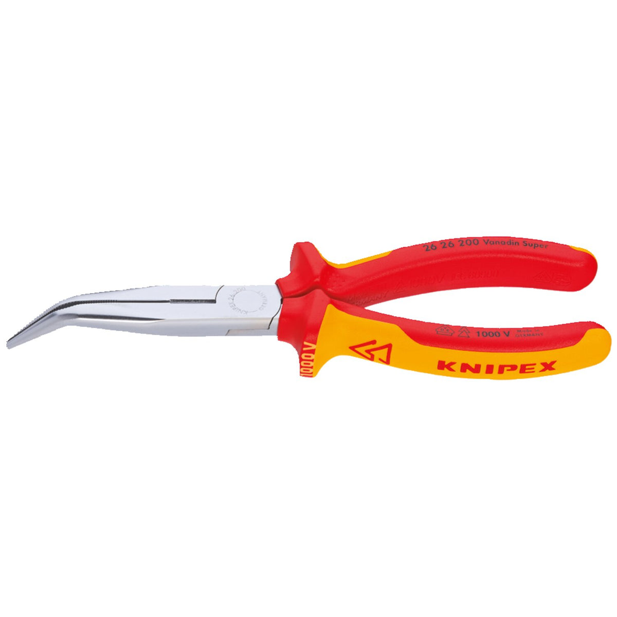 Knipex snipe nose pliers with side cutter 200mm VDE