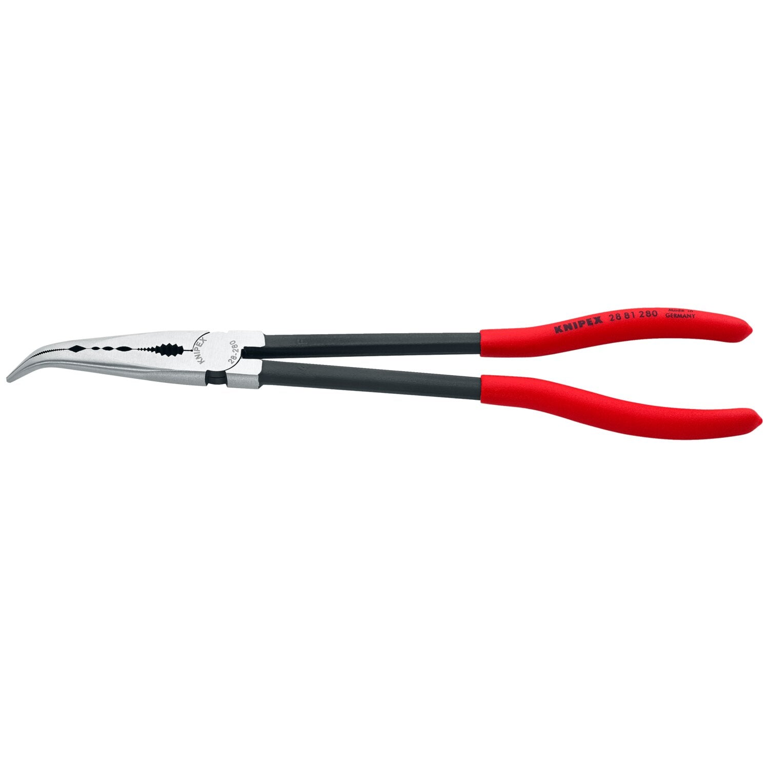 Knipex long reach needle nose pliers with angled head 280mm