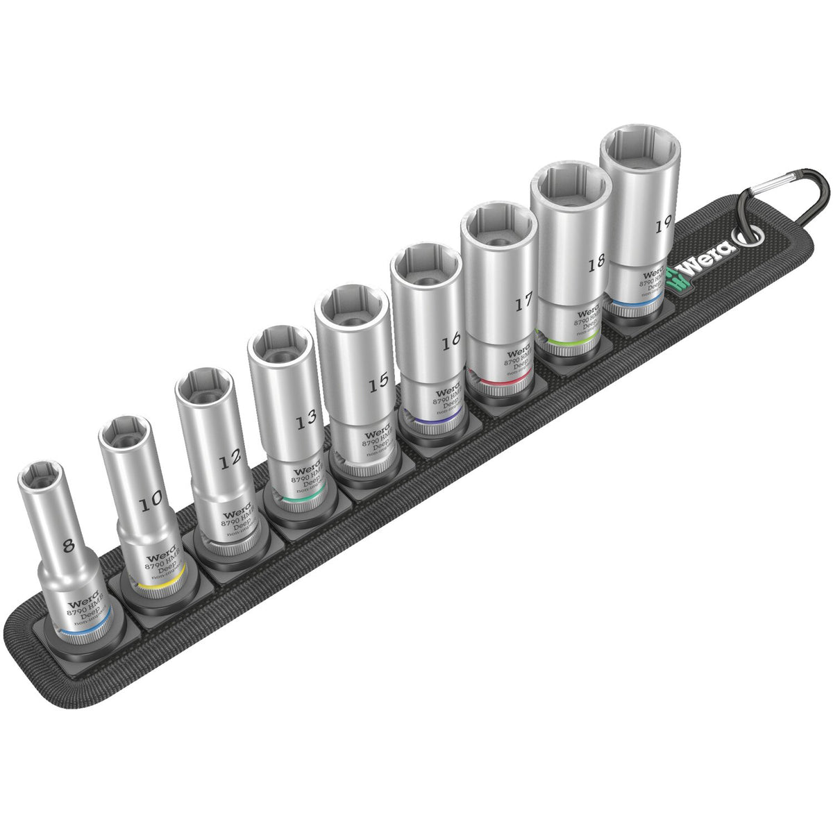 Wera socket belt with hex deep sockets - Metric