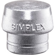 Halder insert for Simplex mallet 40mm Soft metal - Very hard