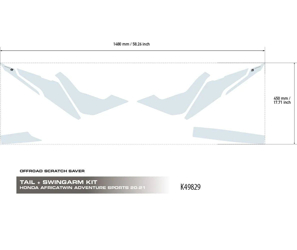 Uniracing Scratch Saver For Honda - Clear Vinyl Protection