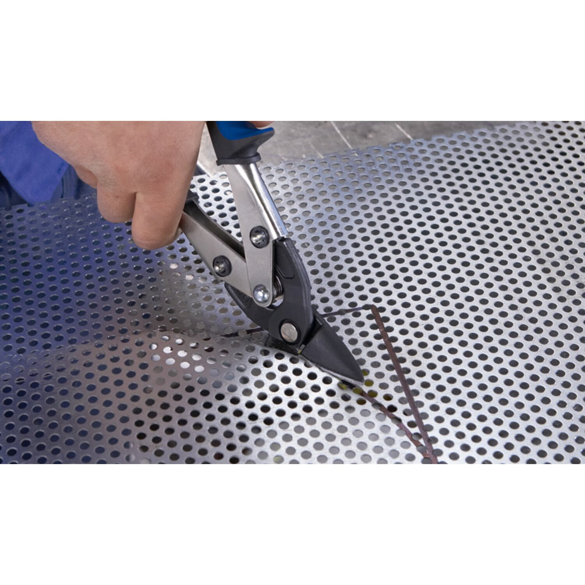 Bessey compound action maneuvrable tin snip - 230mm R