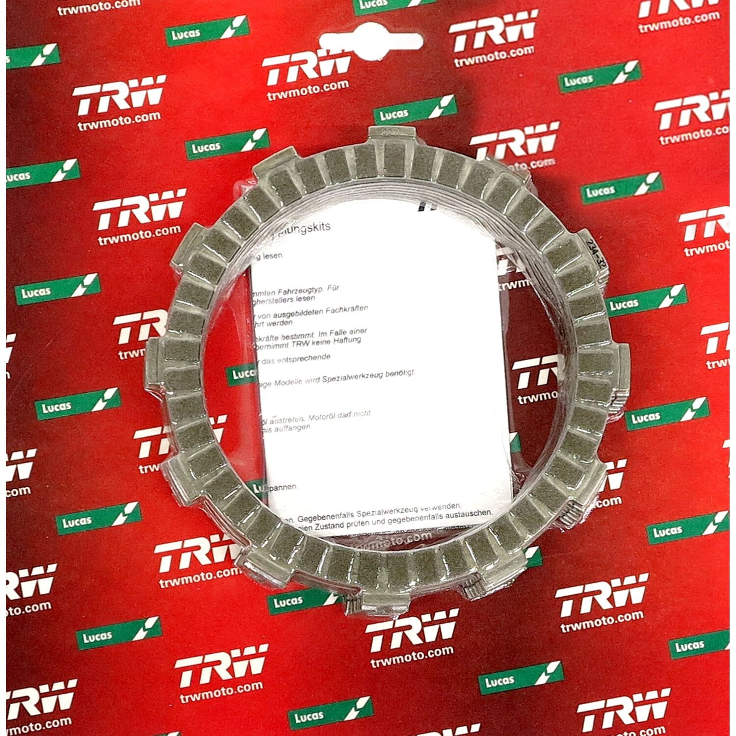 TRW clutch plate kit frictions discs